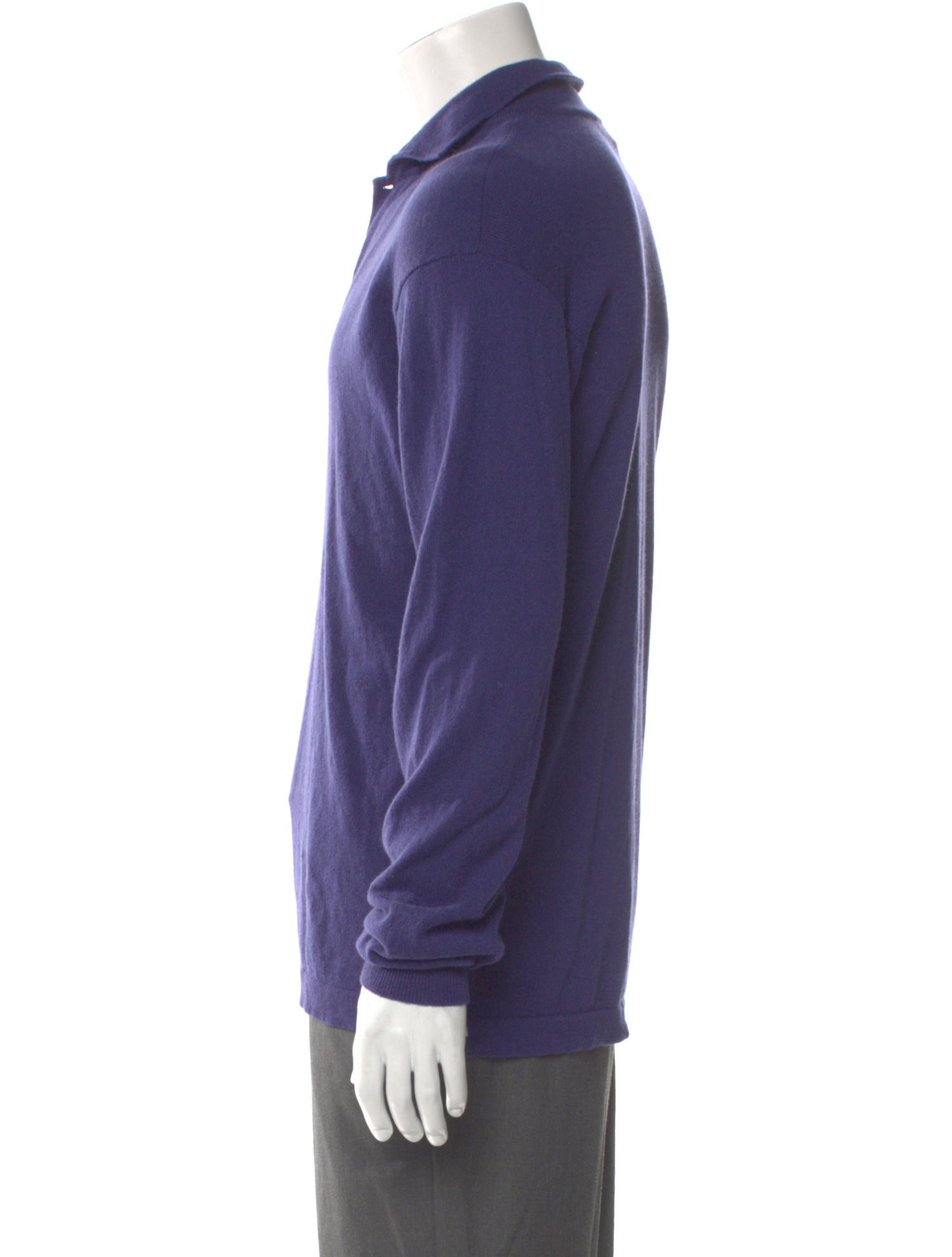 Loro Piana Cashmere Crew Neck Polo Sweater