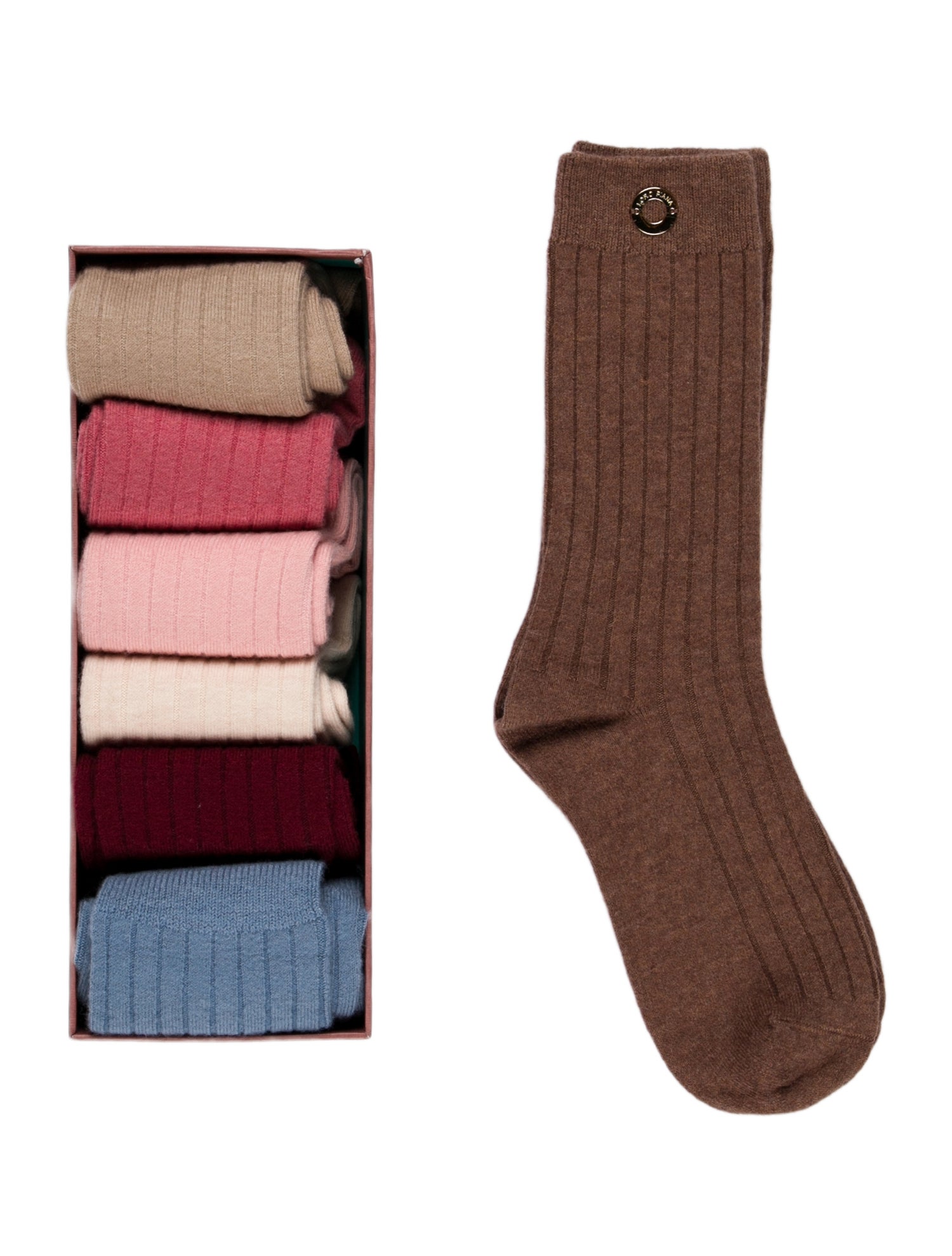 Loro Piana Rib Knit Socks w/Tags