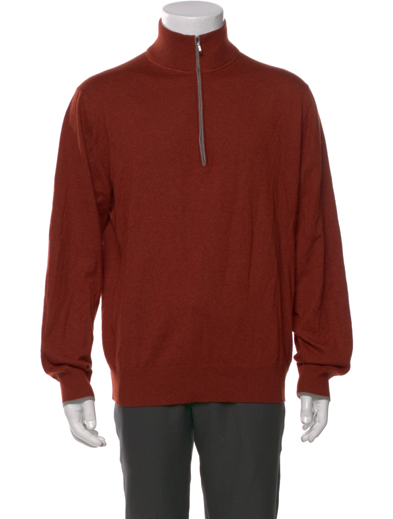 Loro Piana Silk Mock Neck Pullover