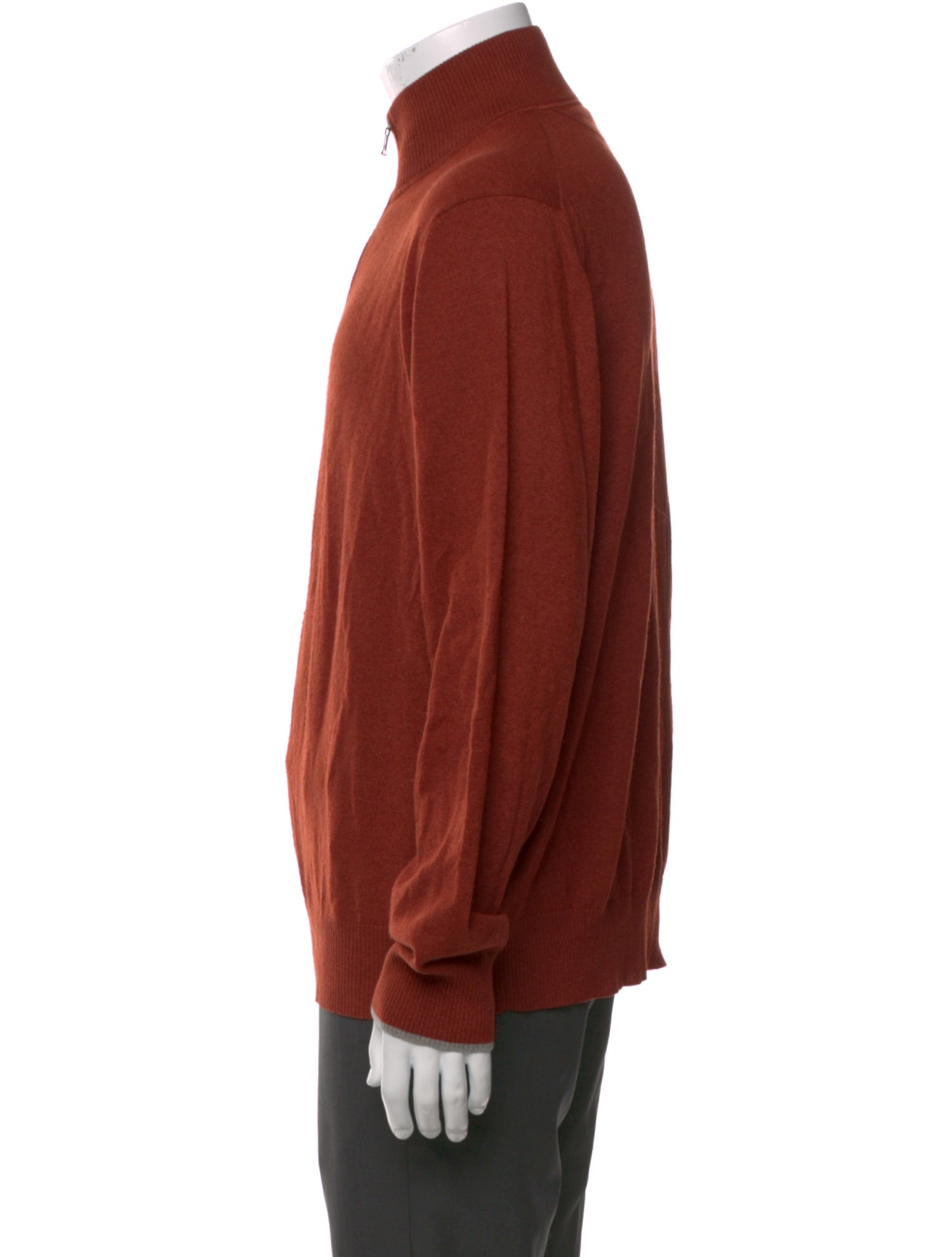Loro Piana Silk Mock Neck Pullover