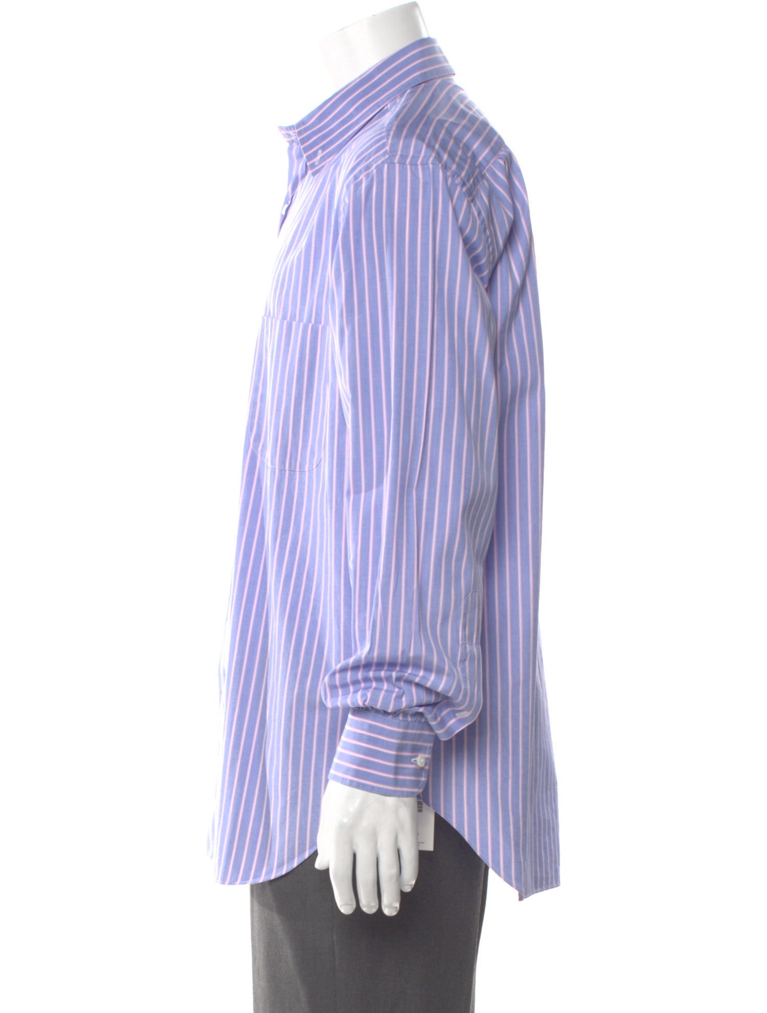 Loro Piana Striped Long Sleeve Dress Shirt
