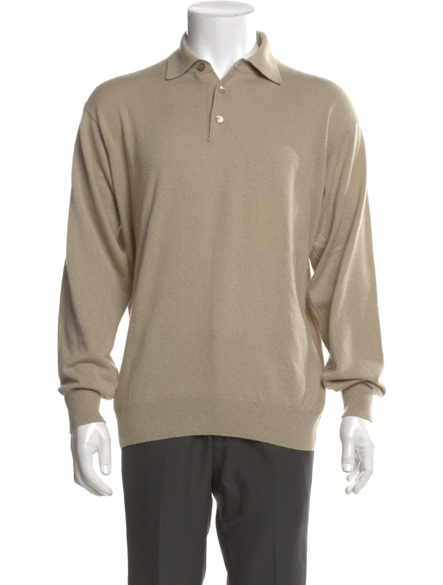 Loro Piana Cashmere Collar Polo Sweater