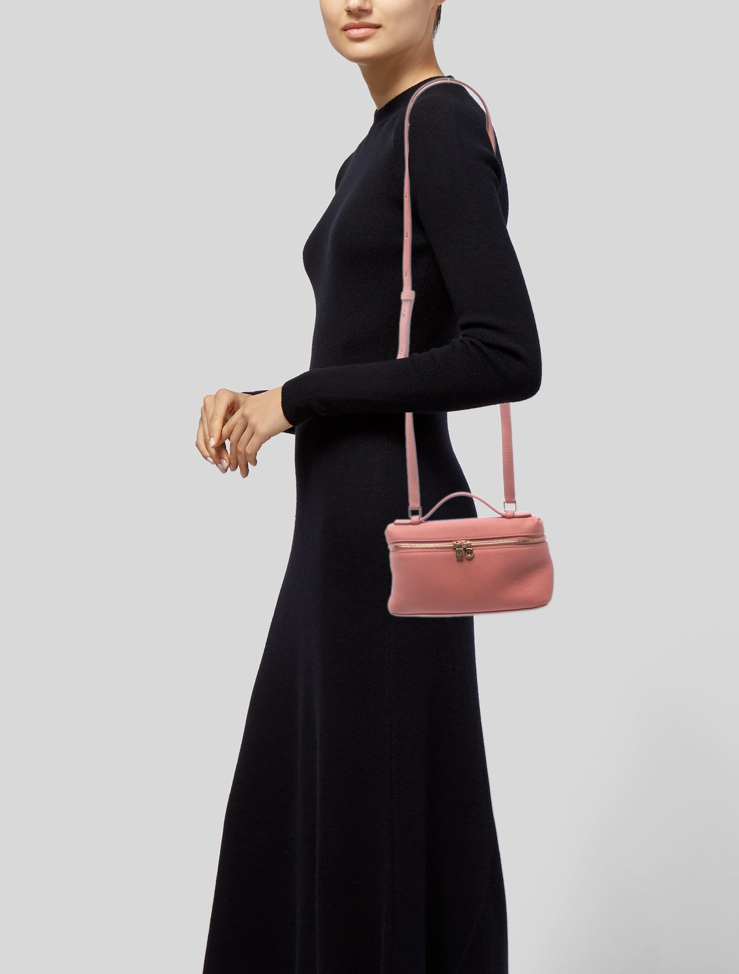 Loro Piana Leather Extra Pocket L19 - Pink Handle Bags, Handbags