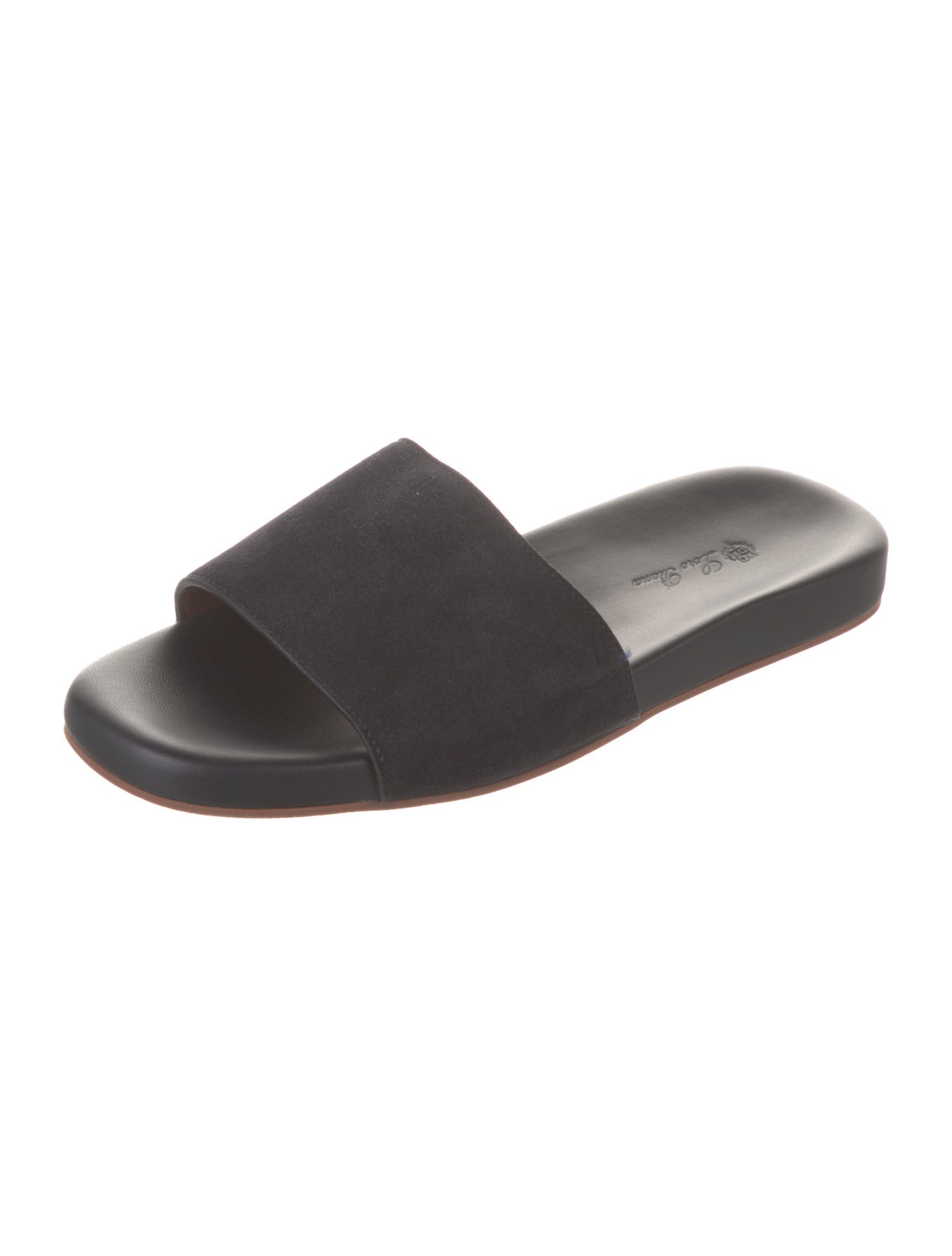 Loro Piana Sea-Slide Walk Suede Slides