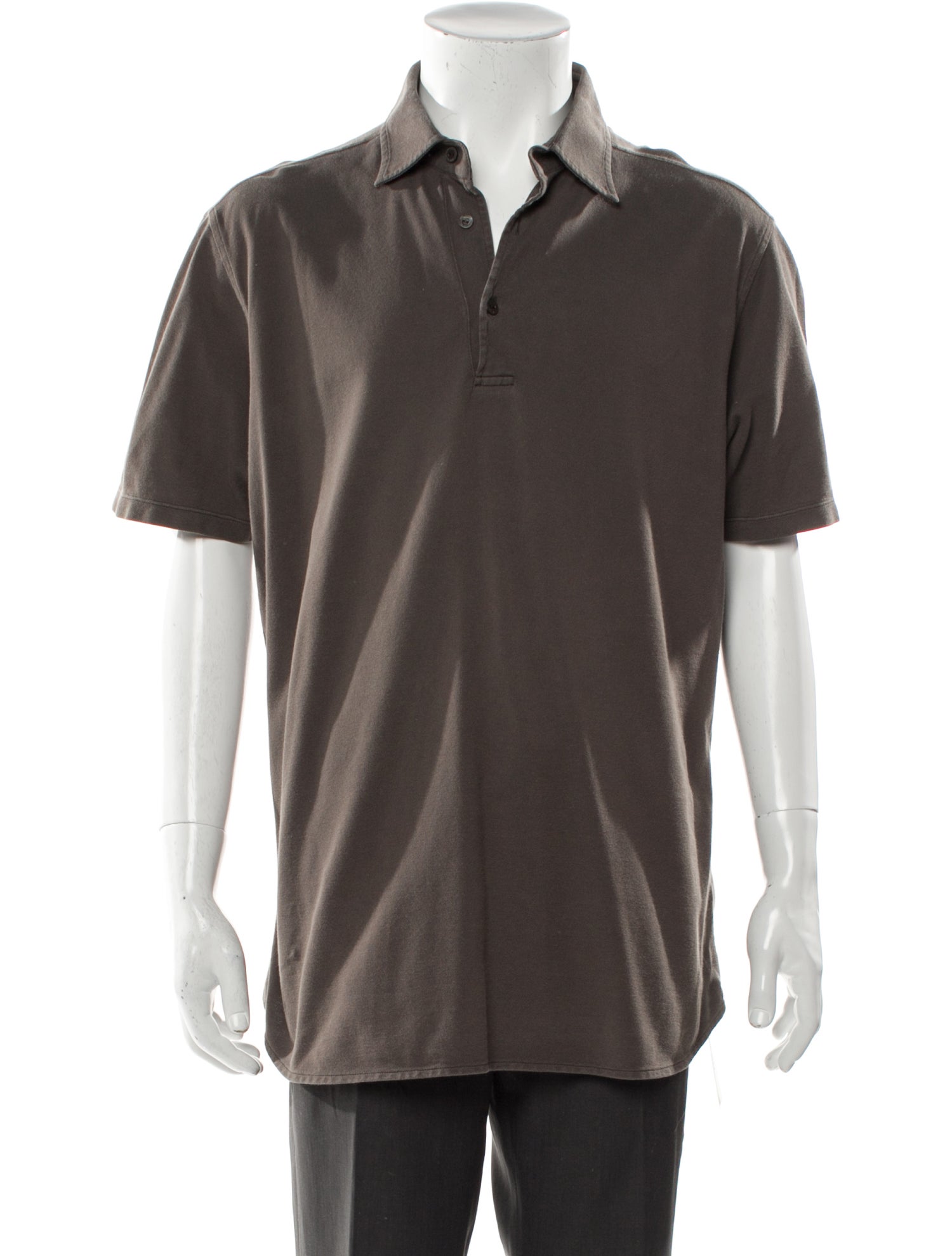 Loro Piana V-Neck Short Sleeve Polo Shirt