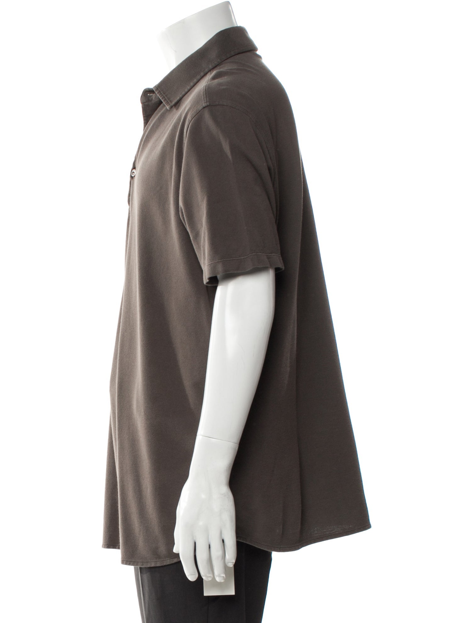 Loro Piana V-Neck Short Sleeve Polo Shirt