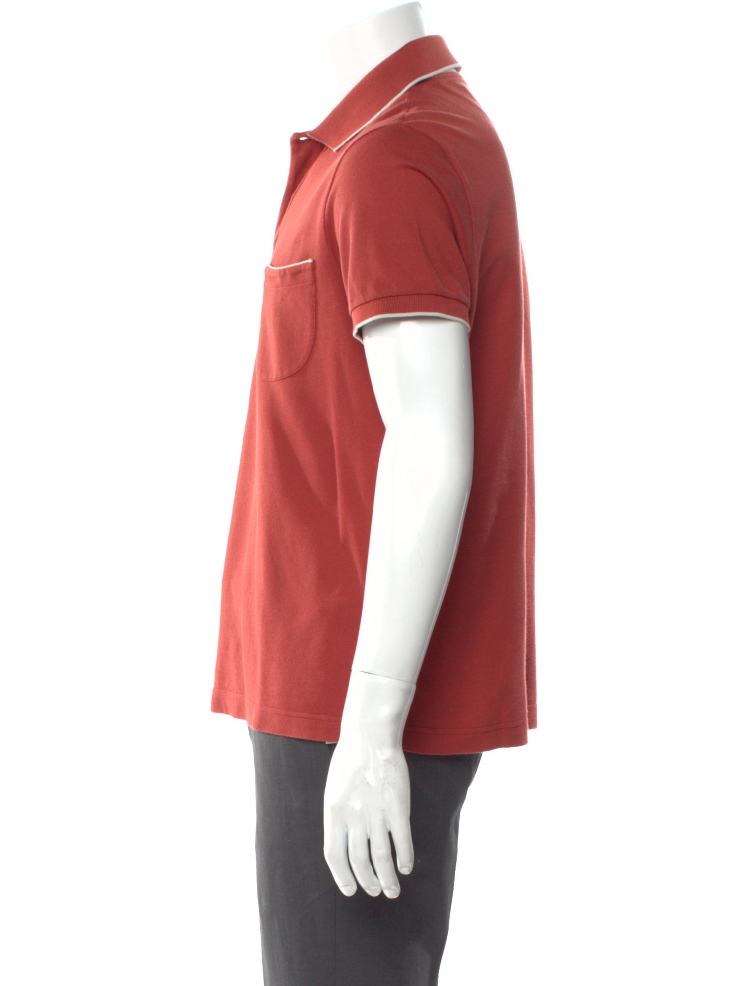 Loro Piana V-Neck Short Sleeve Polo Shirt