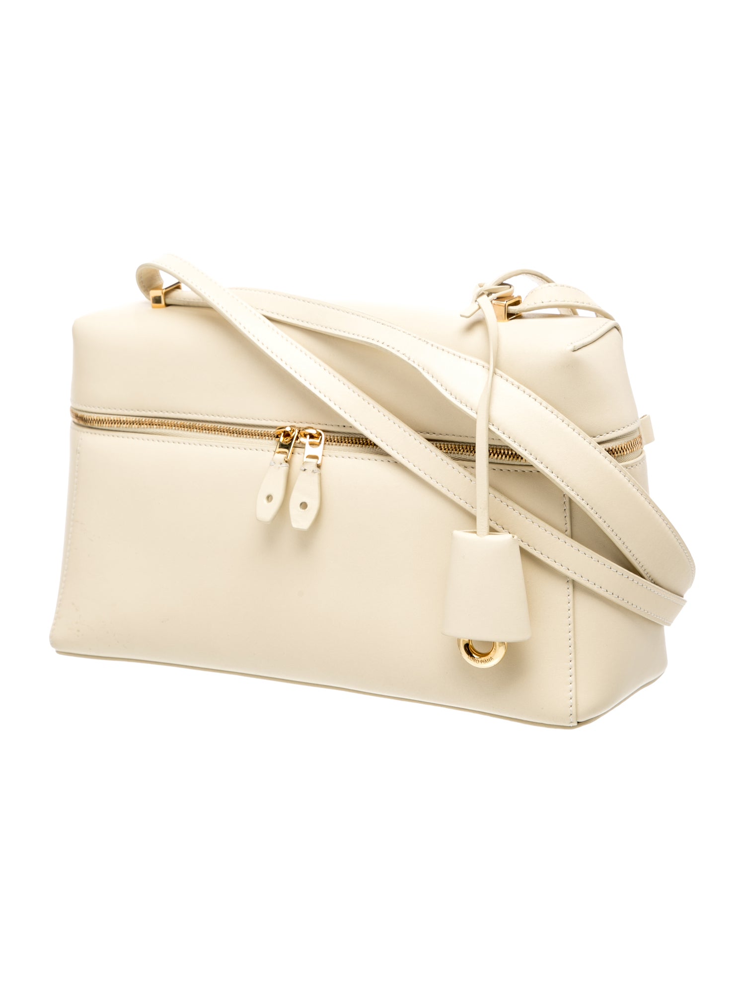 Loro Piana Leather Extra Bag L 27 - Neutrals Shoulder Bags