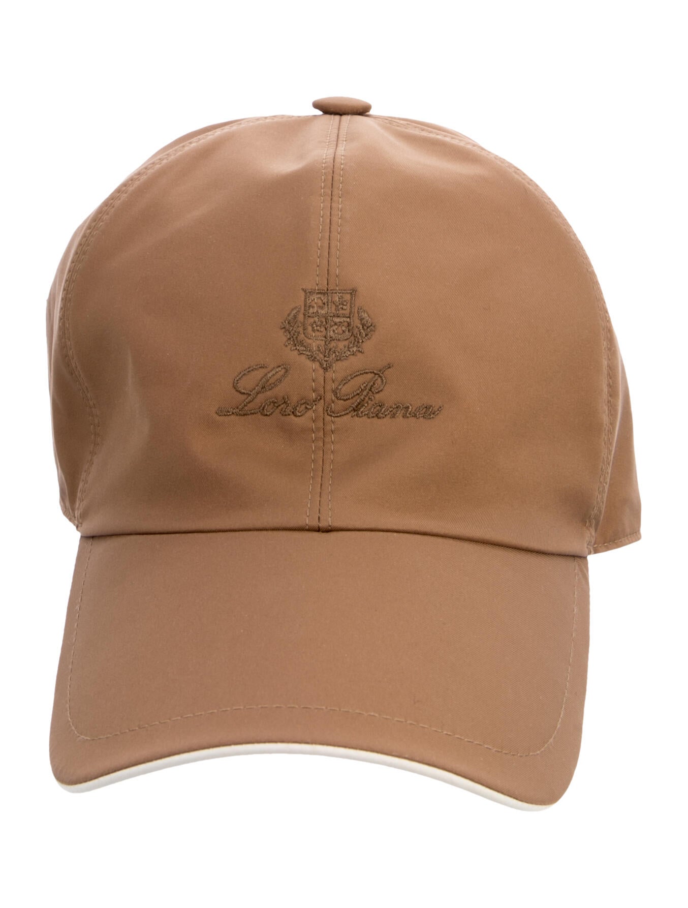 Loro Piana Brown Elasticized Closure Baseball Cap W. Tags