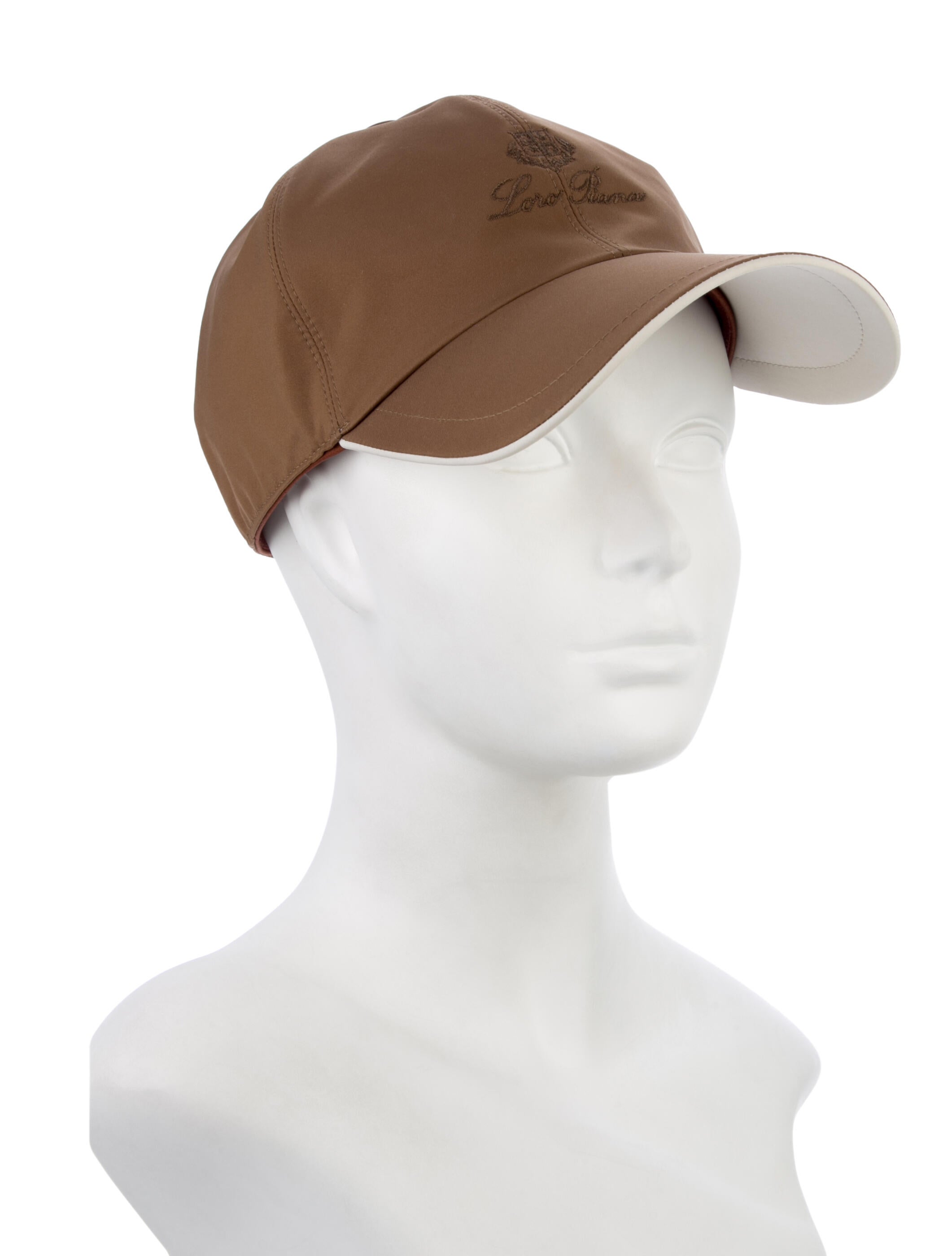 Loro Piana Brown Elasticized Closure Baseball Cap W. Tags