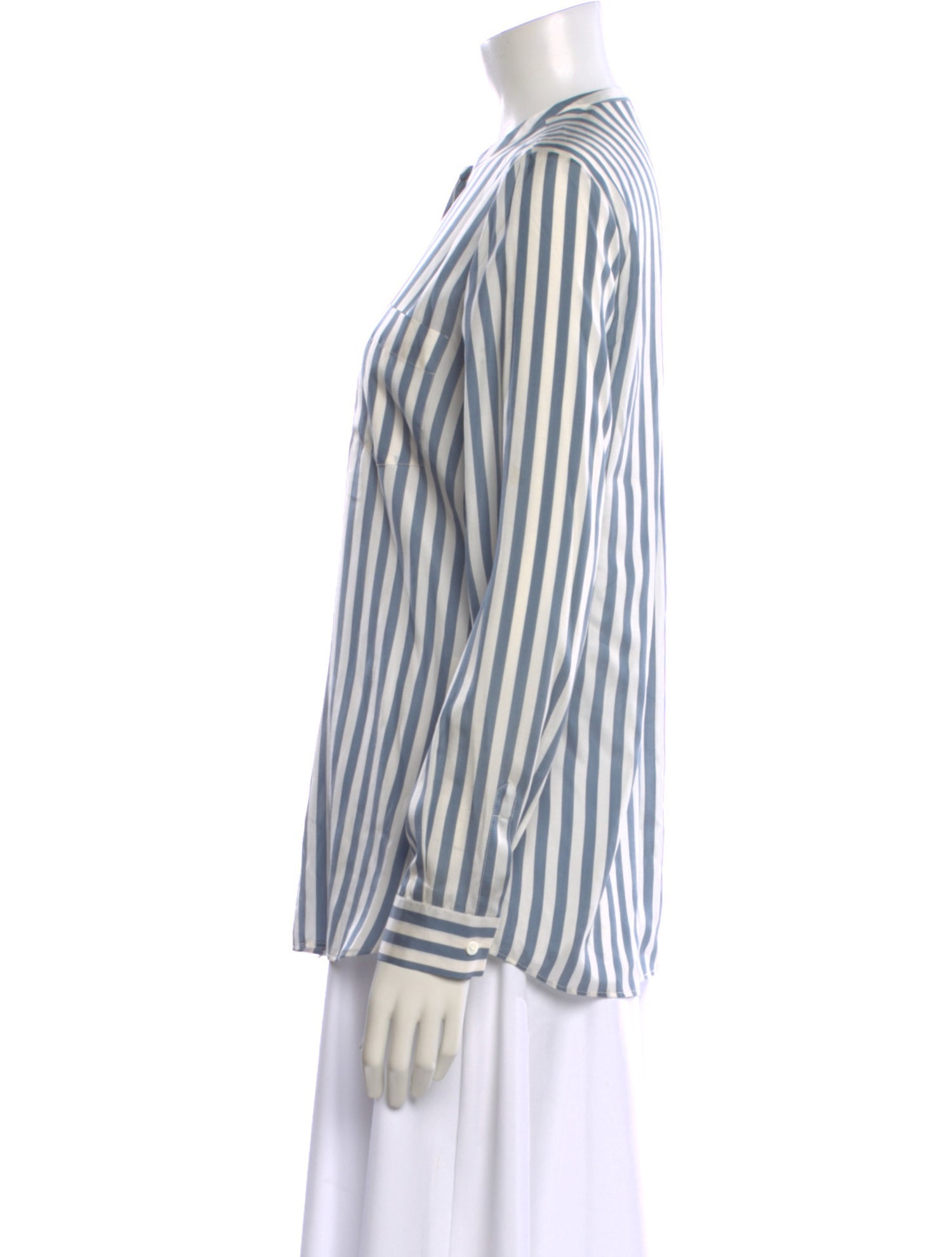 Loro Piana Silk Striped Blouse