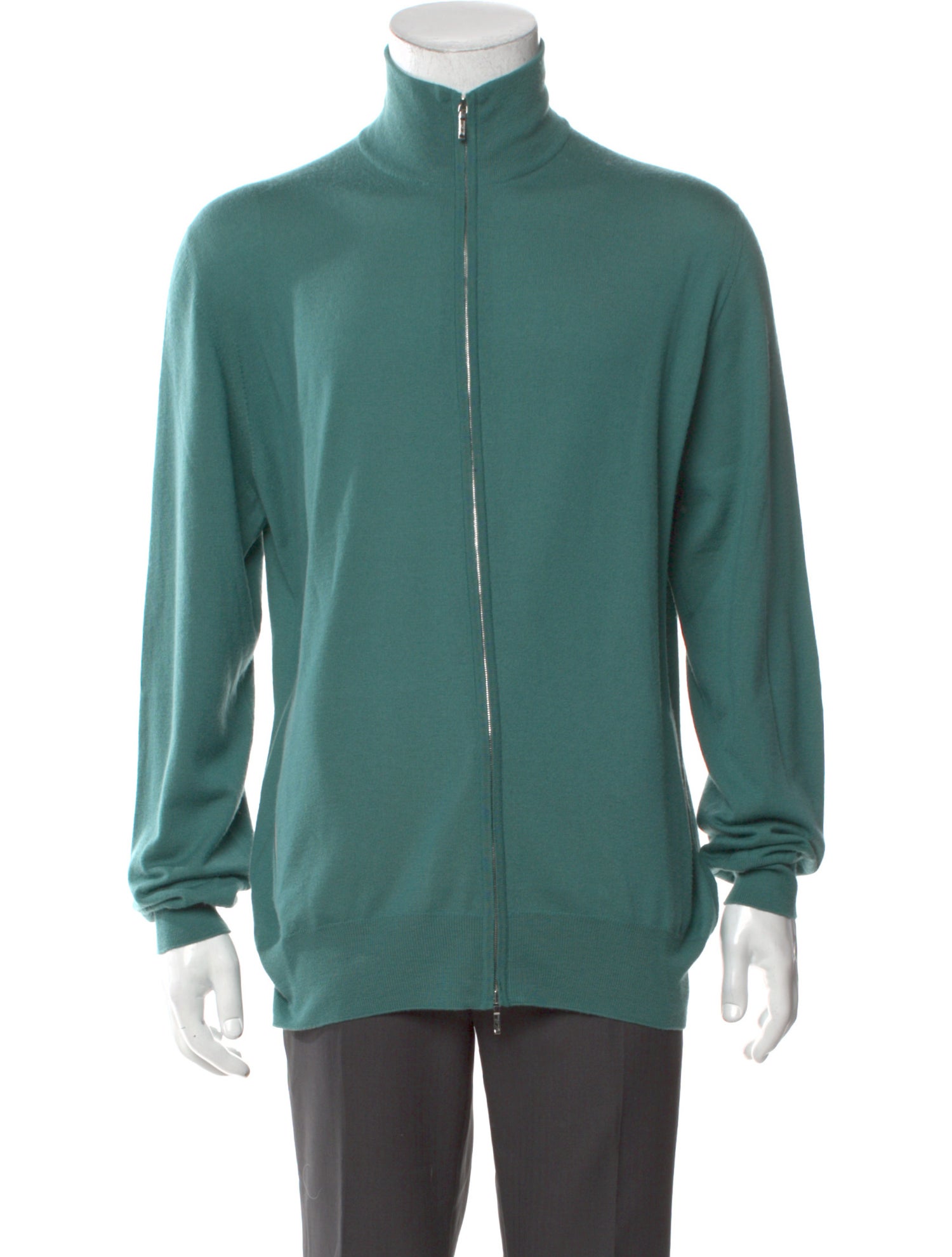 Loro Piana Cashmere Mock Neck Cardigan