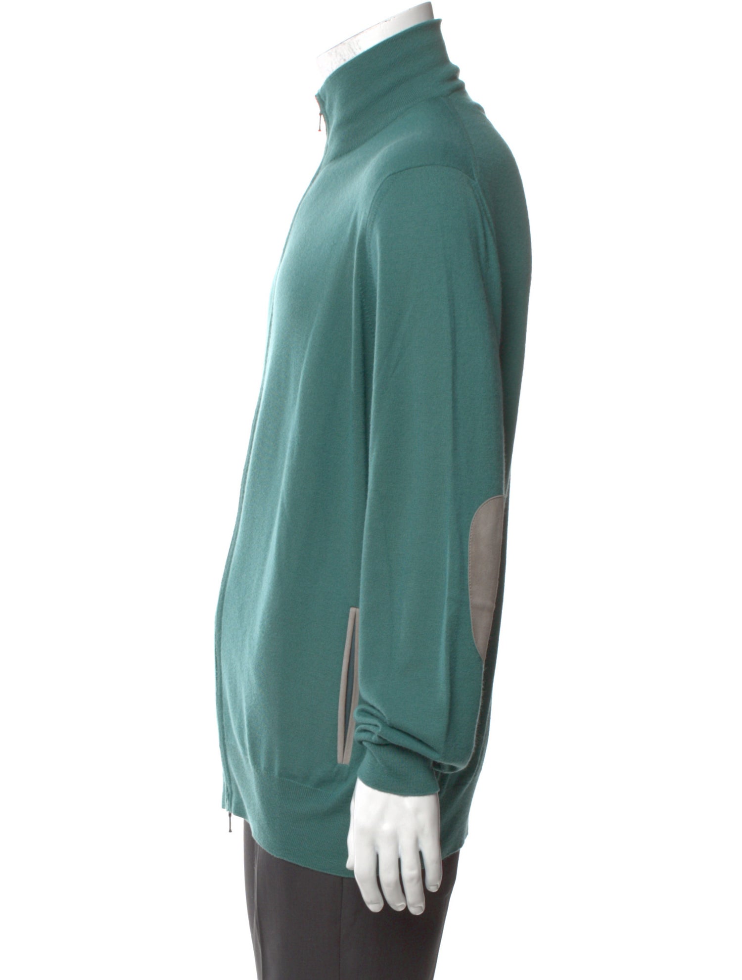 Loro Piana Cashmere Mock Neck Cardigan
