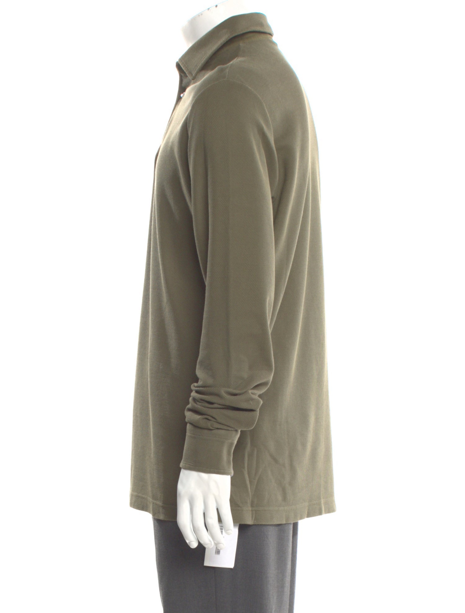 Loro Piana Collar Long Sleeve Polo Shirt