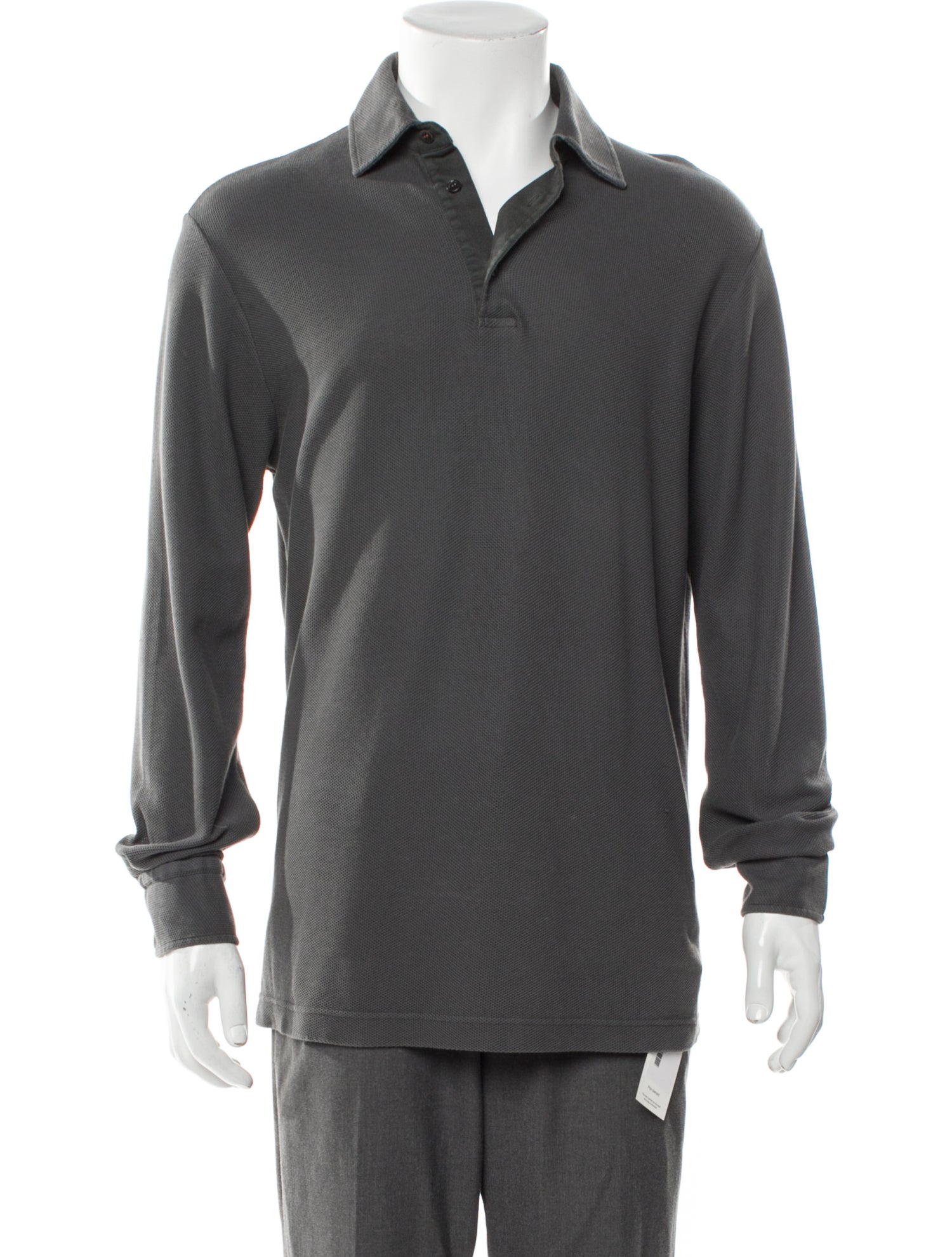 Loro Piana Collar Long Sleeve Polo Shirt