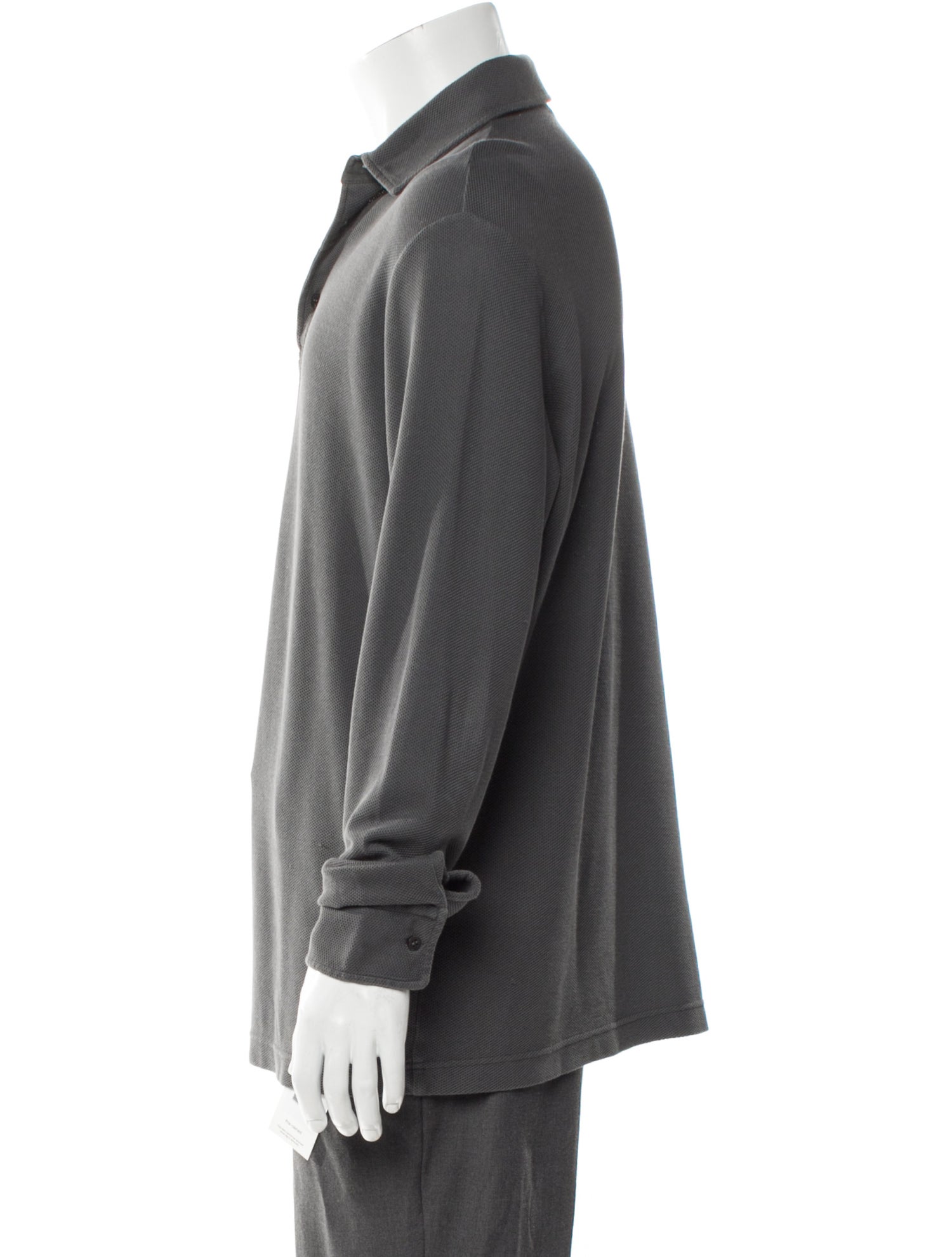 Loro Piana Collar Long Sleeve Polo Shirt