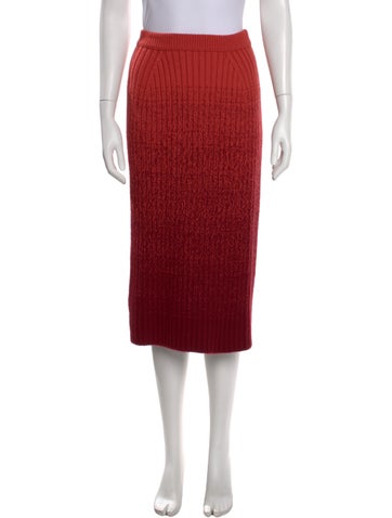 Pre-owned Loro Piana Cashmere Knee-length Skirt In Red