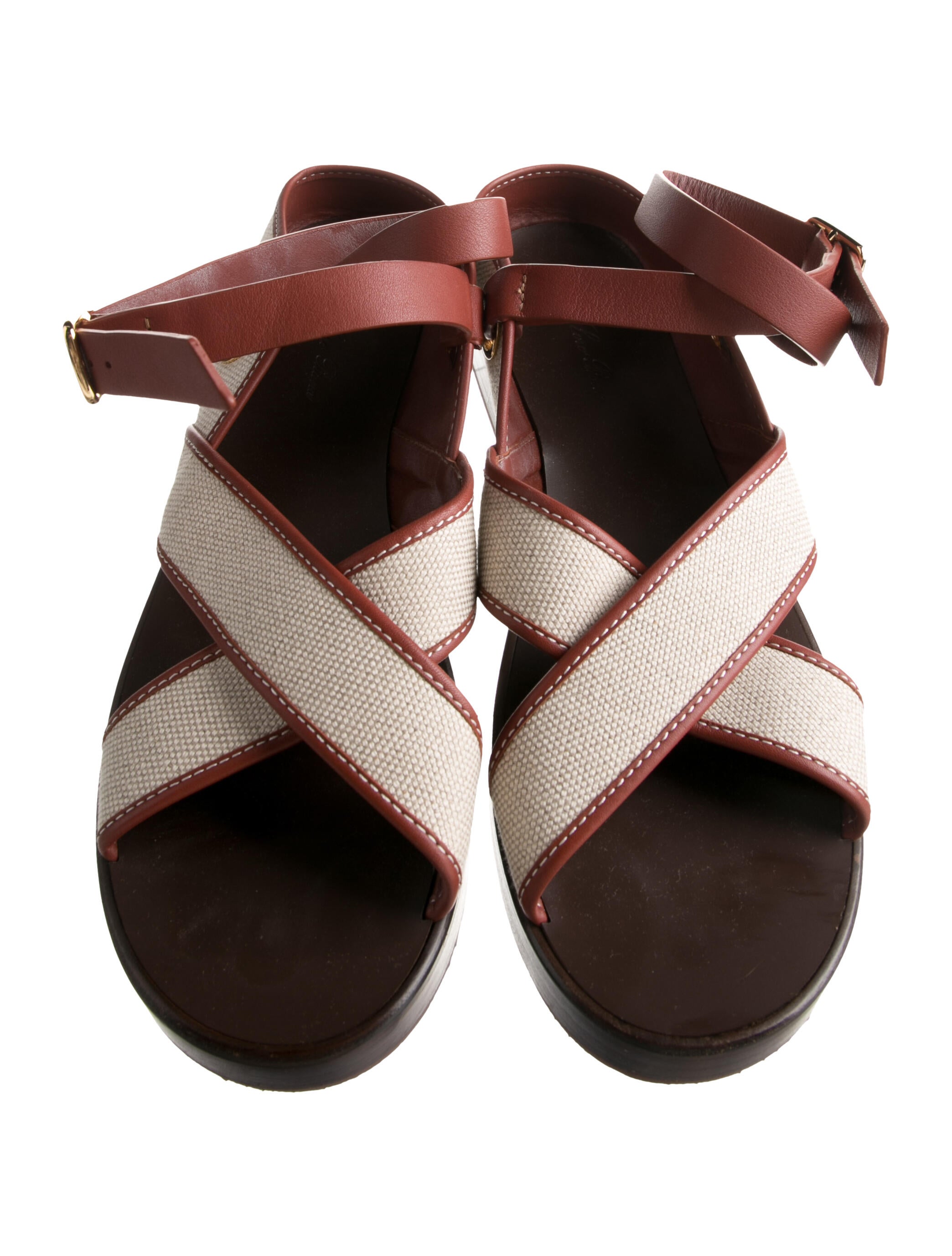 Loro Piana Leo Canvas Gladiator Sandals - Sandals, Shoes