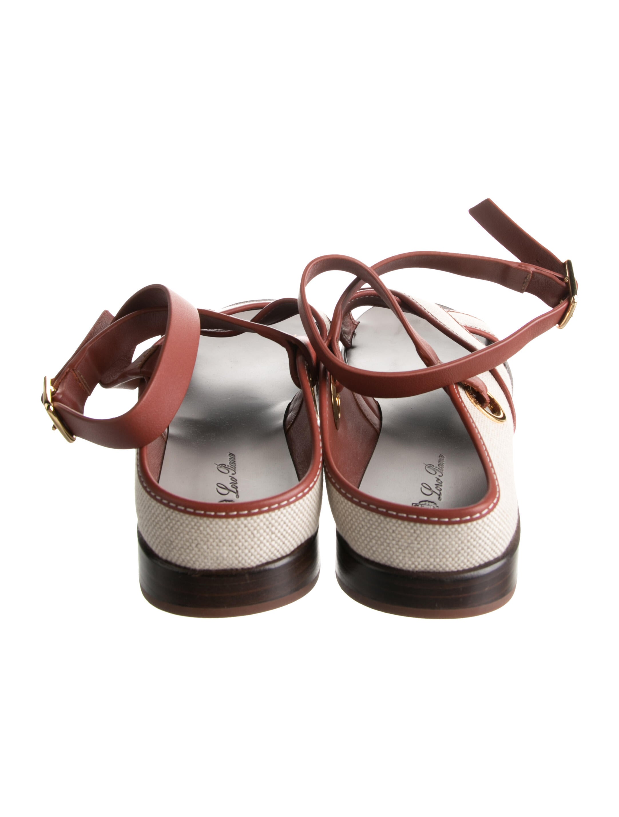 Loro Piana Leo Canvas Gladiator Sandals - Sandals, Shoes