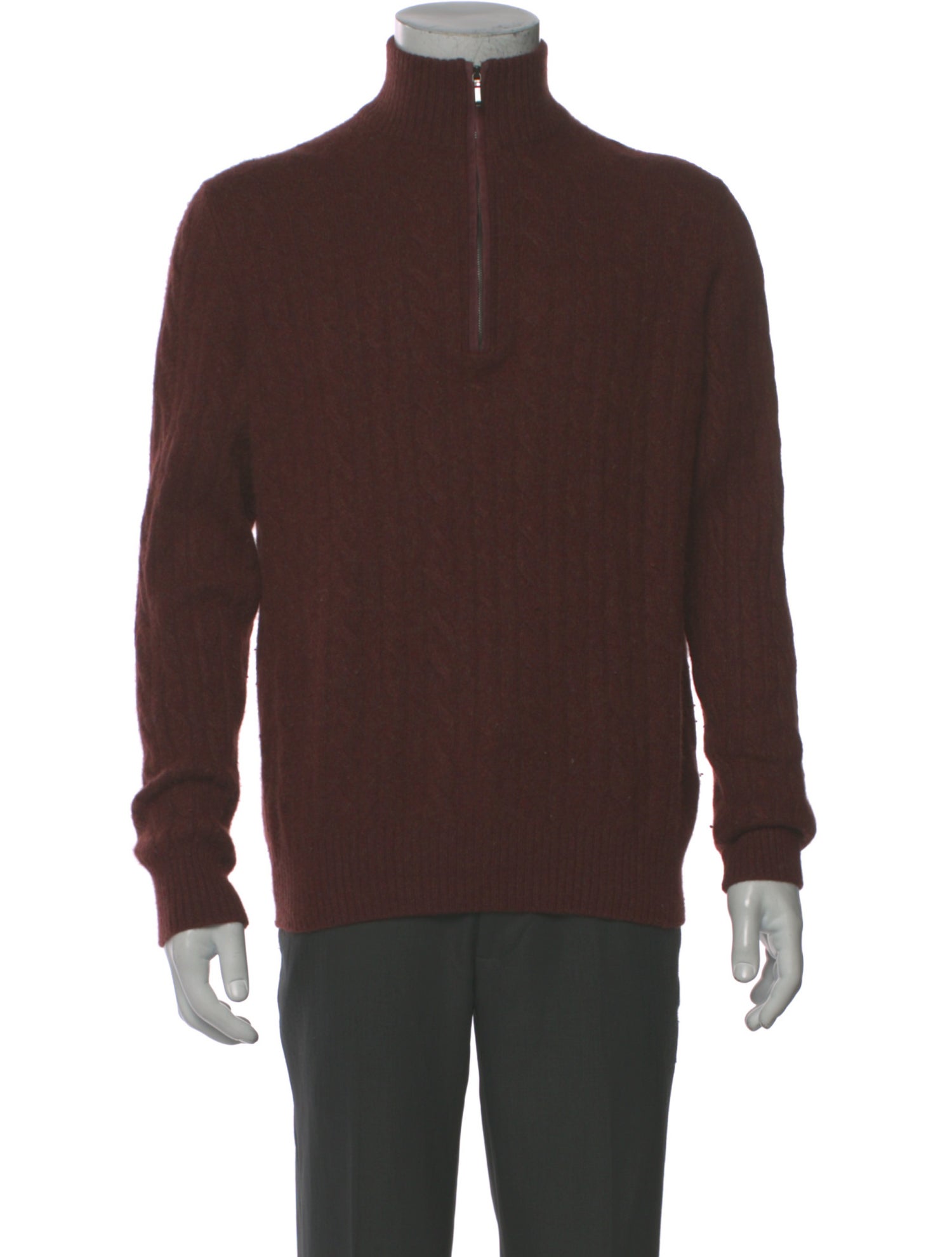 Loro Piana Baby Cashmere Mock Neck Pullover