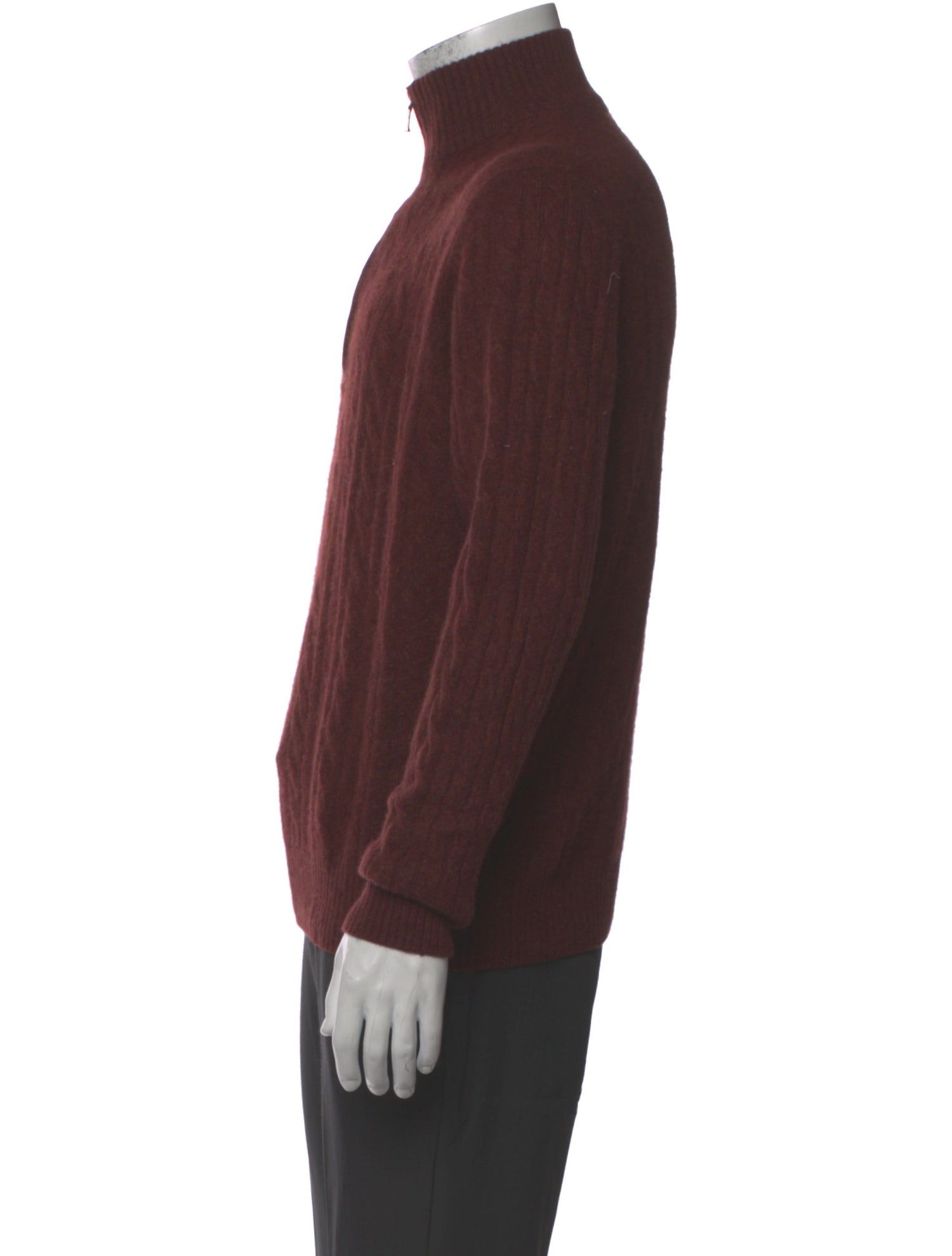 Loro Piana Baby Cashmere Mock Neck Pullover