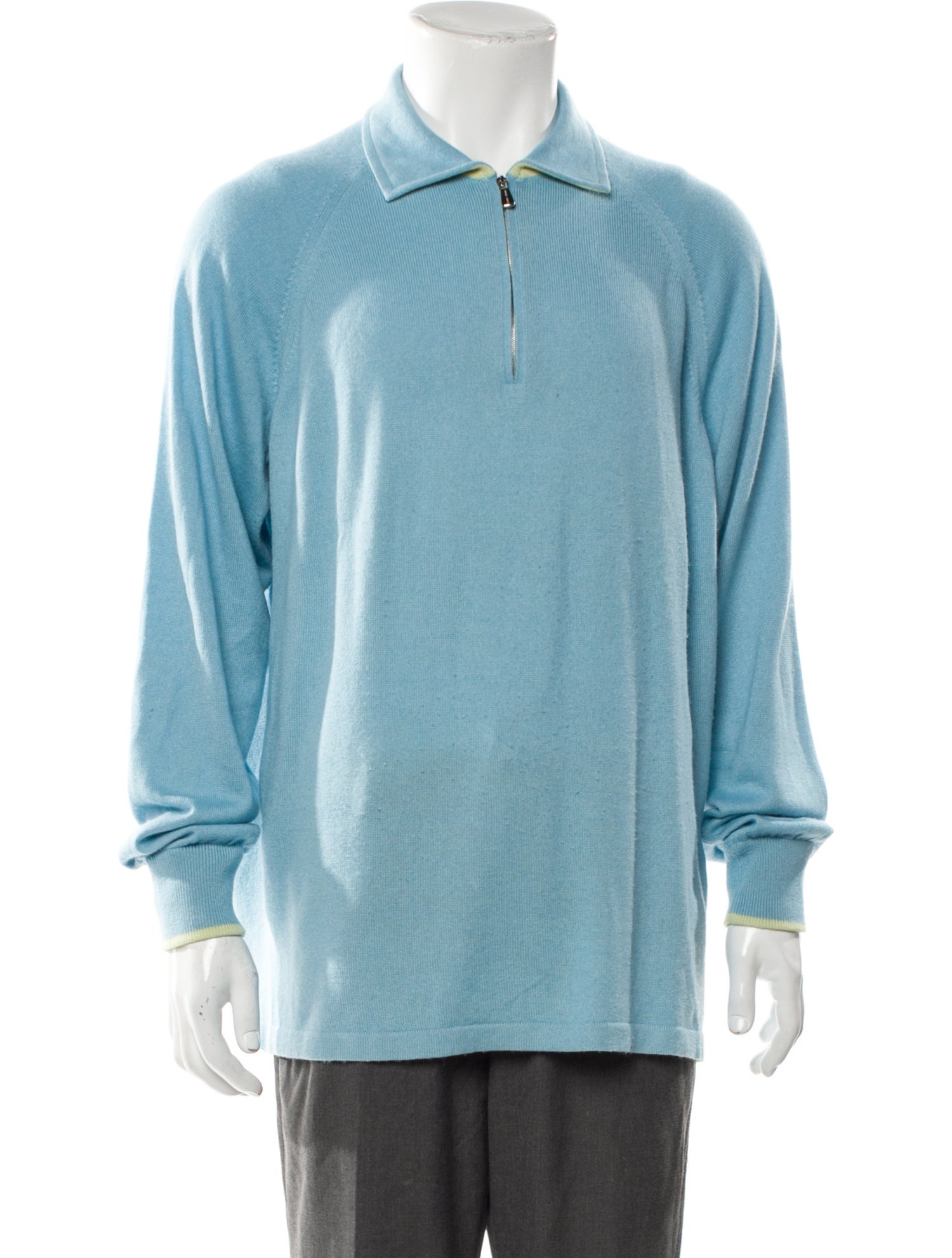 Loro Piana Silk Collar Polo Sweater