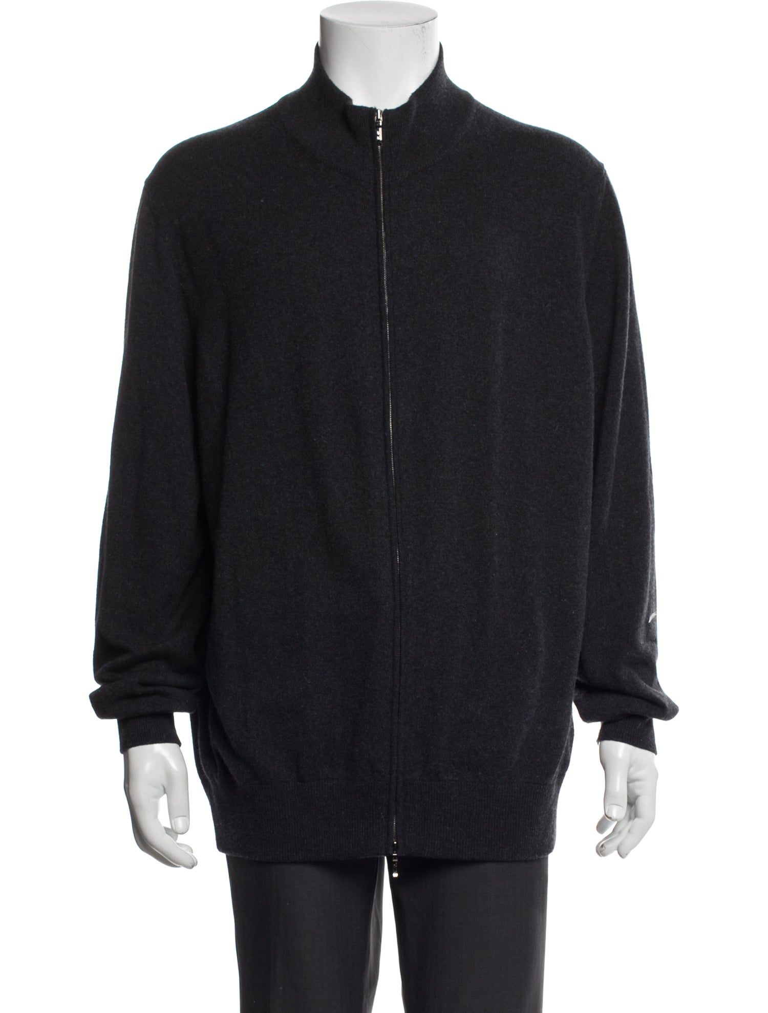 Loro Piana Baby Cashmere Mock Neck Cardigan