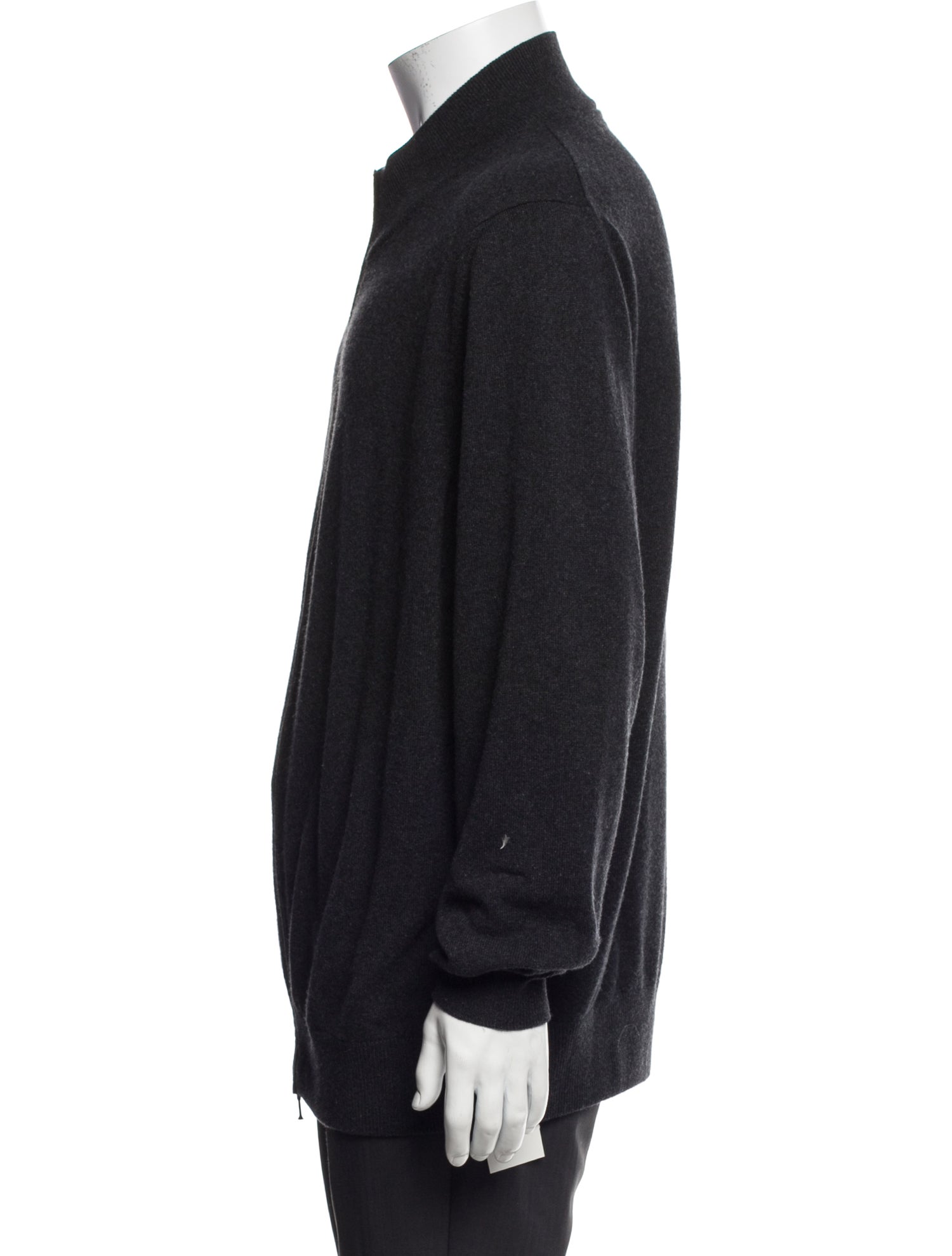 Loro Piana Baby Cashmere Mock Neck Cardigan
