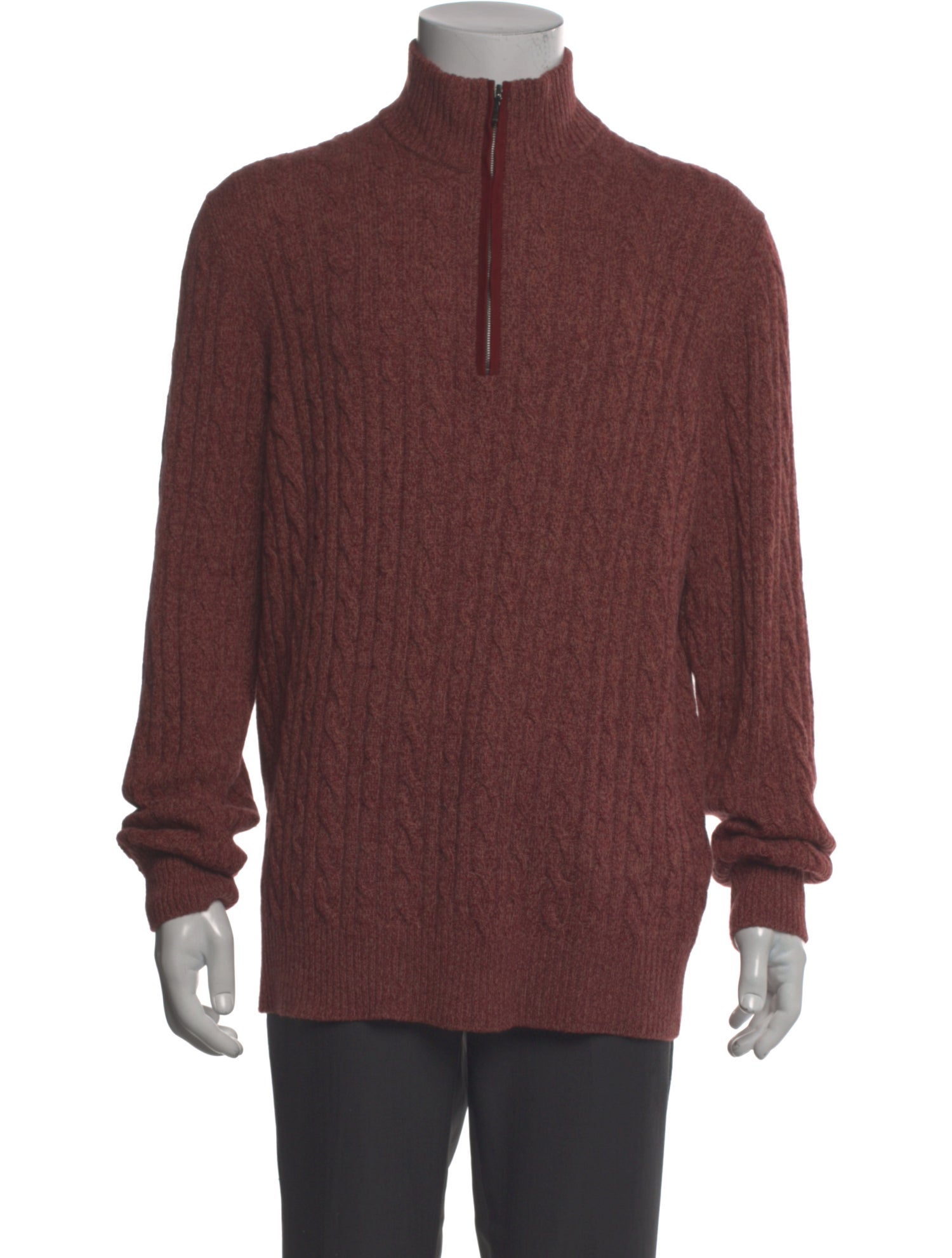 Loro Piana Baby Cashmere Mock Neck Pullover