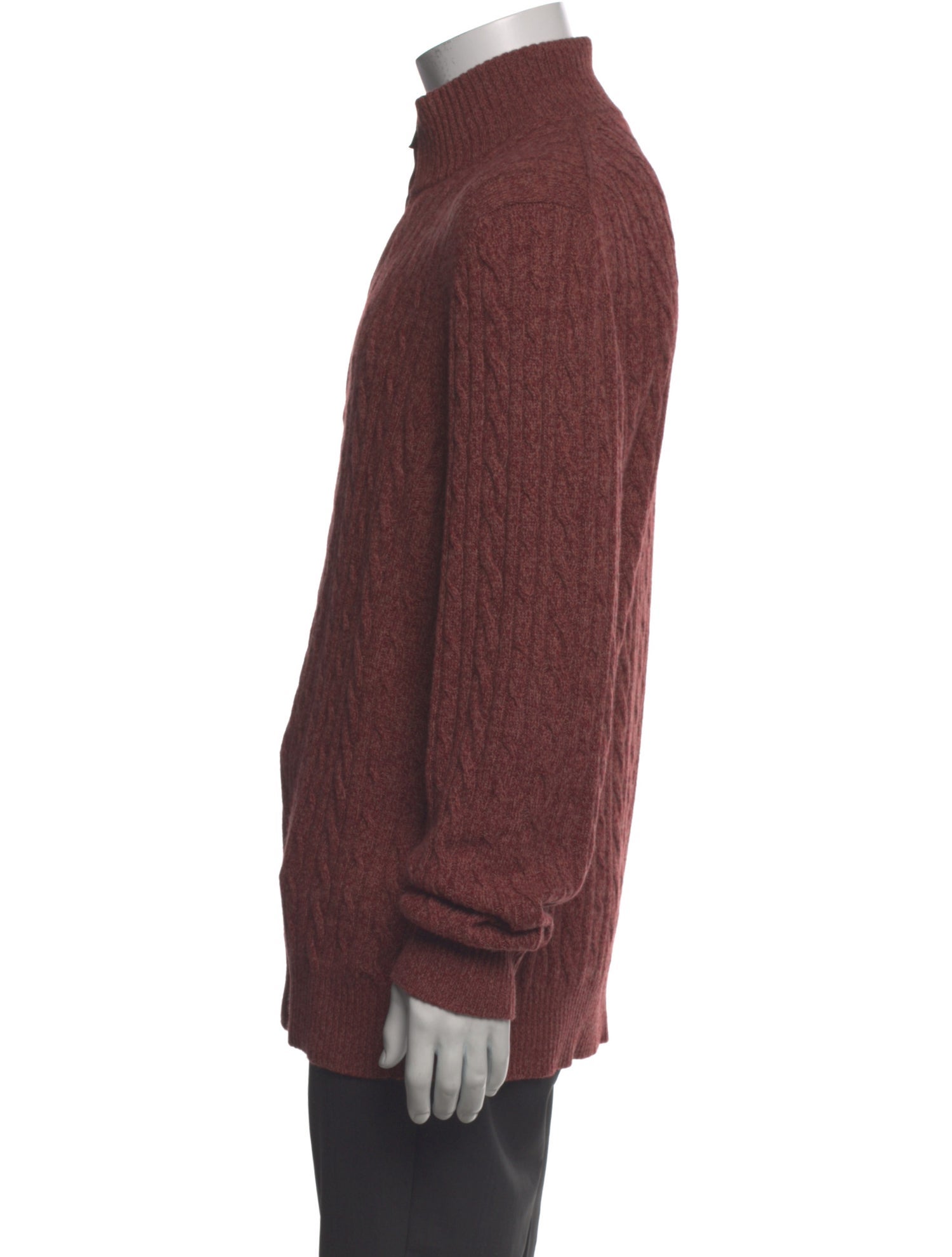 Loro Piana Baby Cashmere Mock Neck Pullover