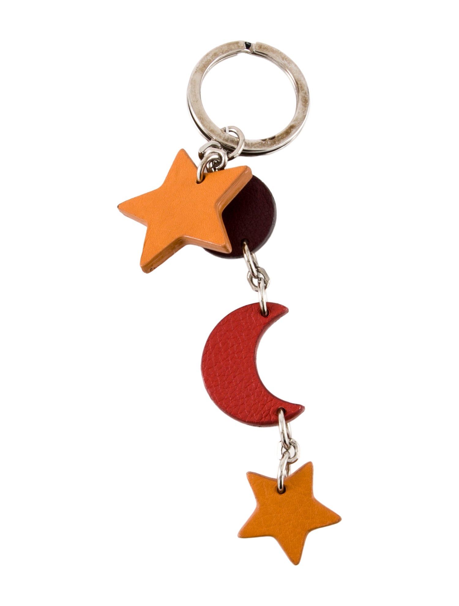 Loro Piana Leather Stars Keychain