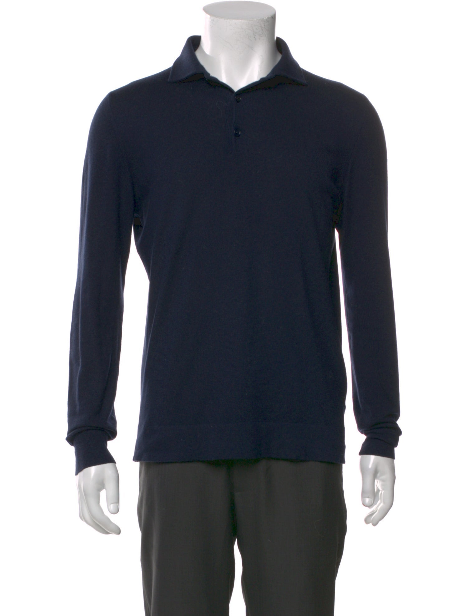 Loro Piana Baby Cashmere Collar Polo Sweater
