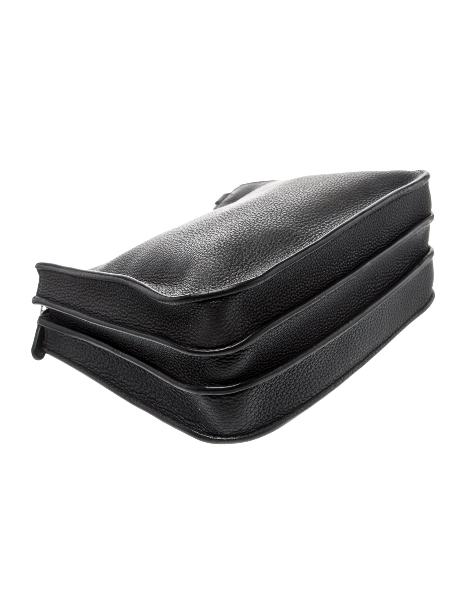 Loro Piana Leather Milky Way Odessa - Black Crossbody Bags