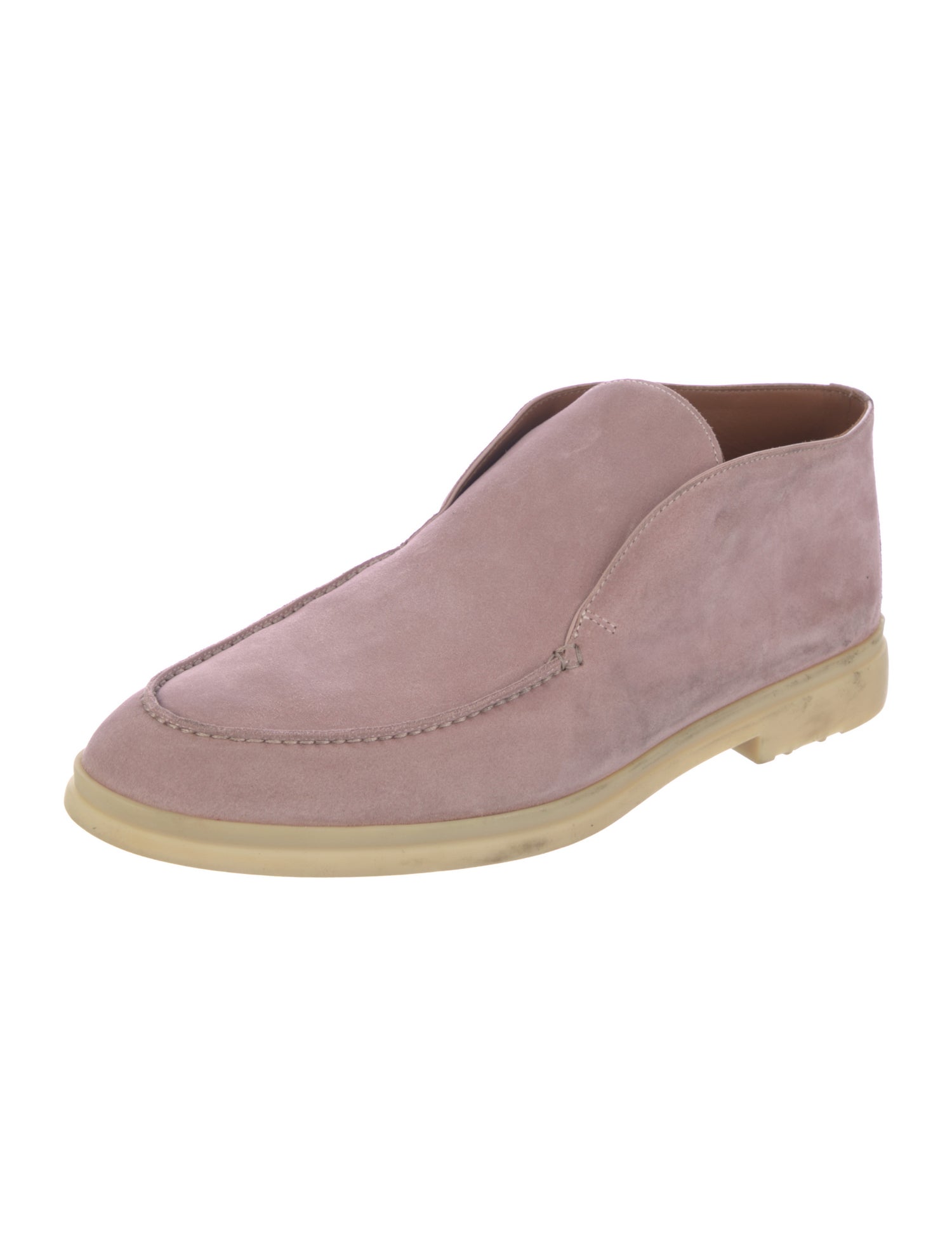Loro Piana Open Walk Suede Lace-Up Boots