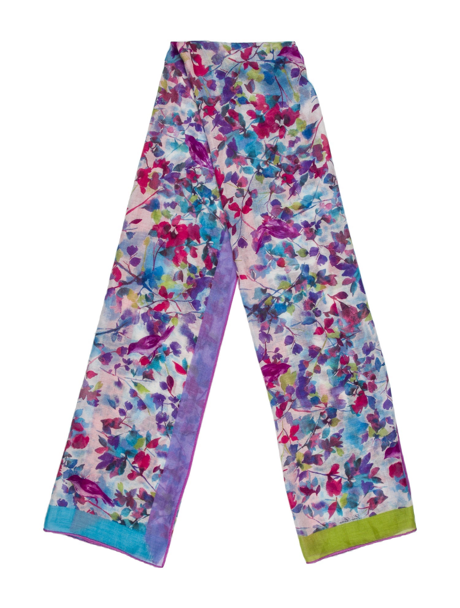 Loro Piana Cashmere Floral Print Scarf