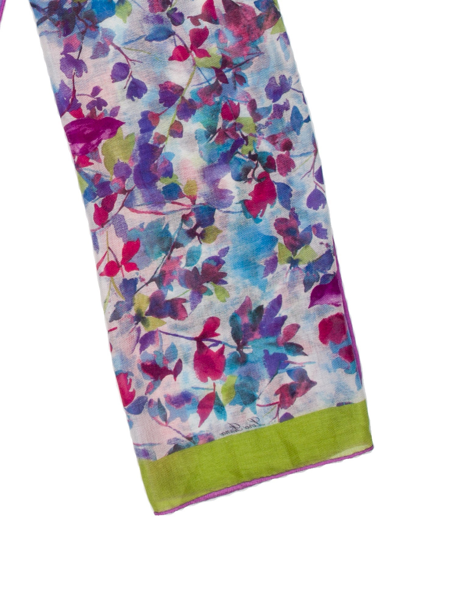 Loro Piana Cashmere Floral Print Scarf
