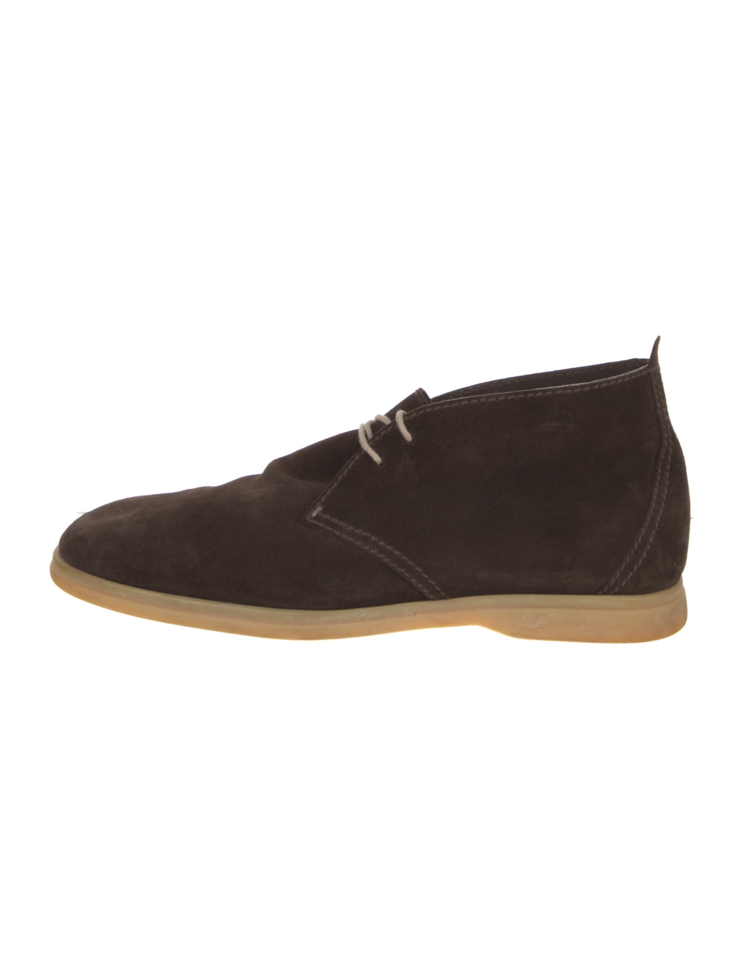 Loro Piana Soft Walk Suede Lace-Up Boots
