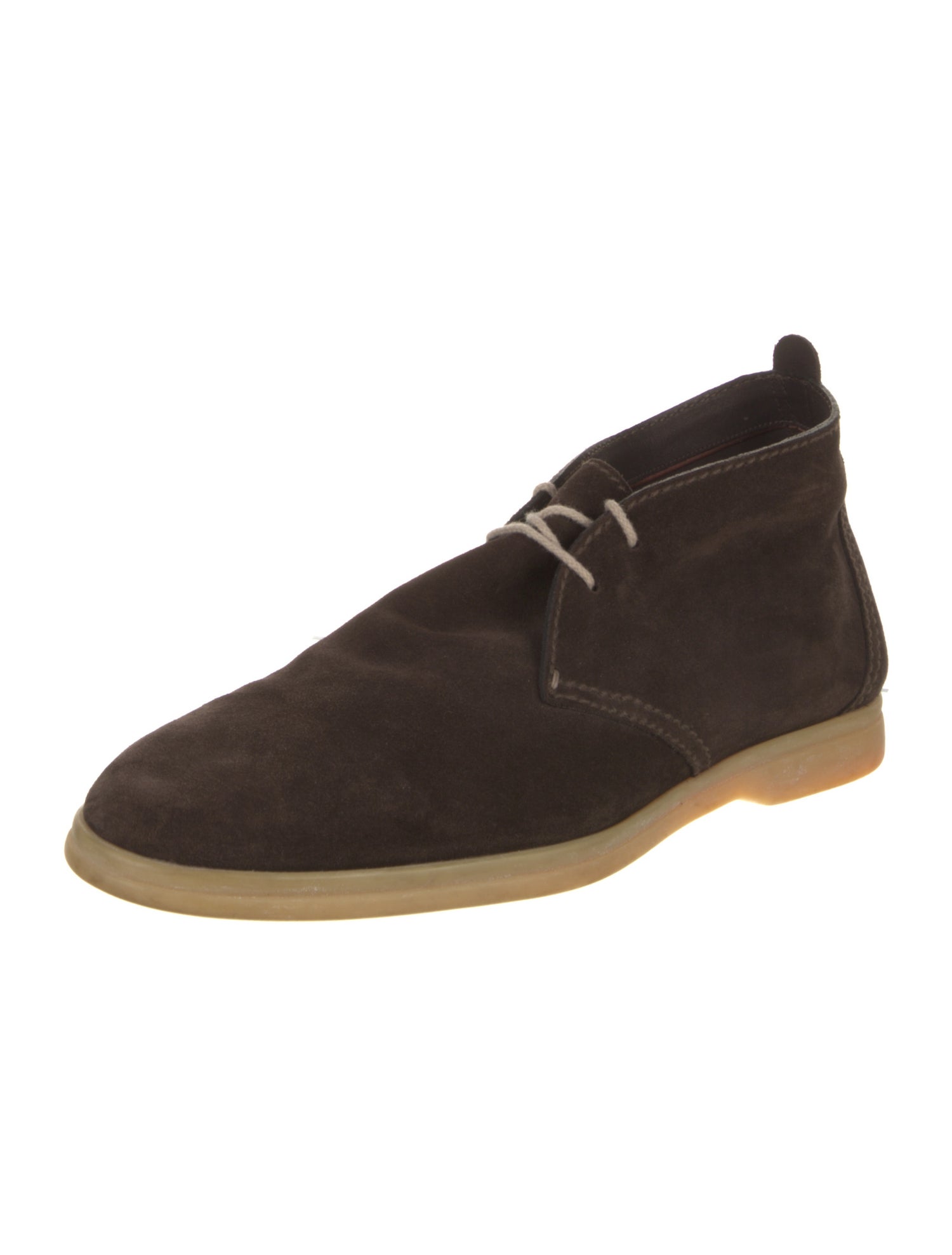 Loro Piana Soft Walk Suede Lace-Up Boots