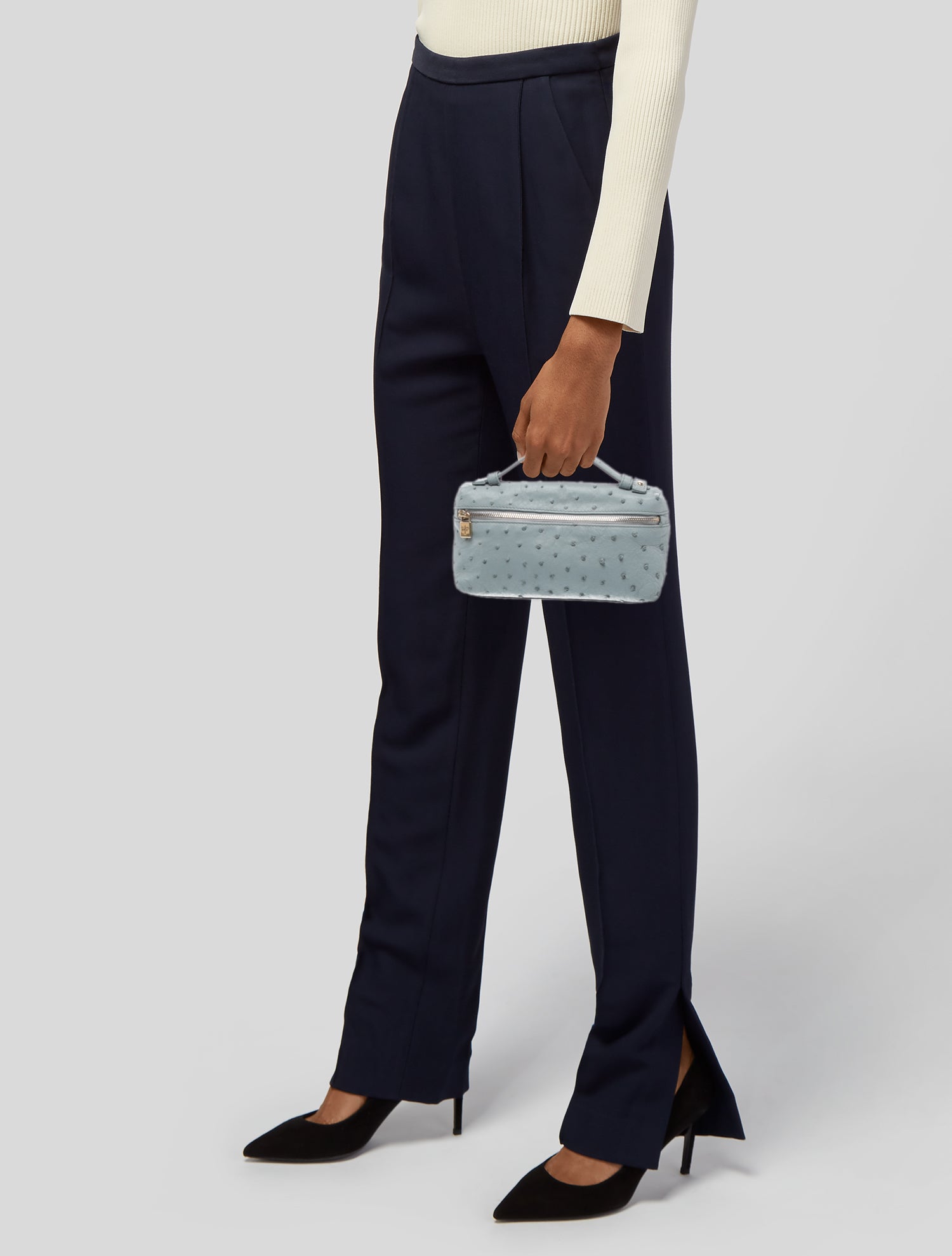 Loro Piana Ostrich Extra Pocket Small