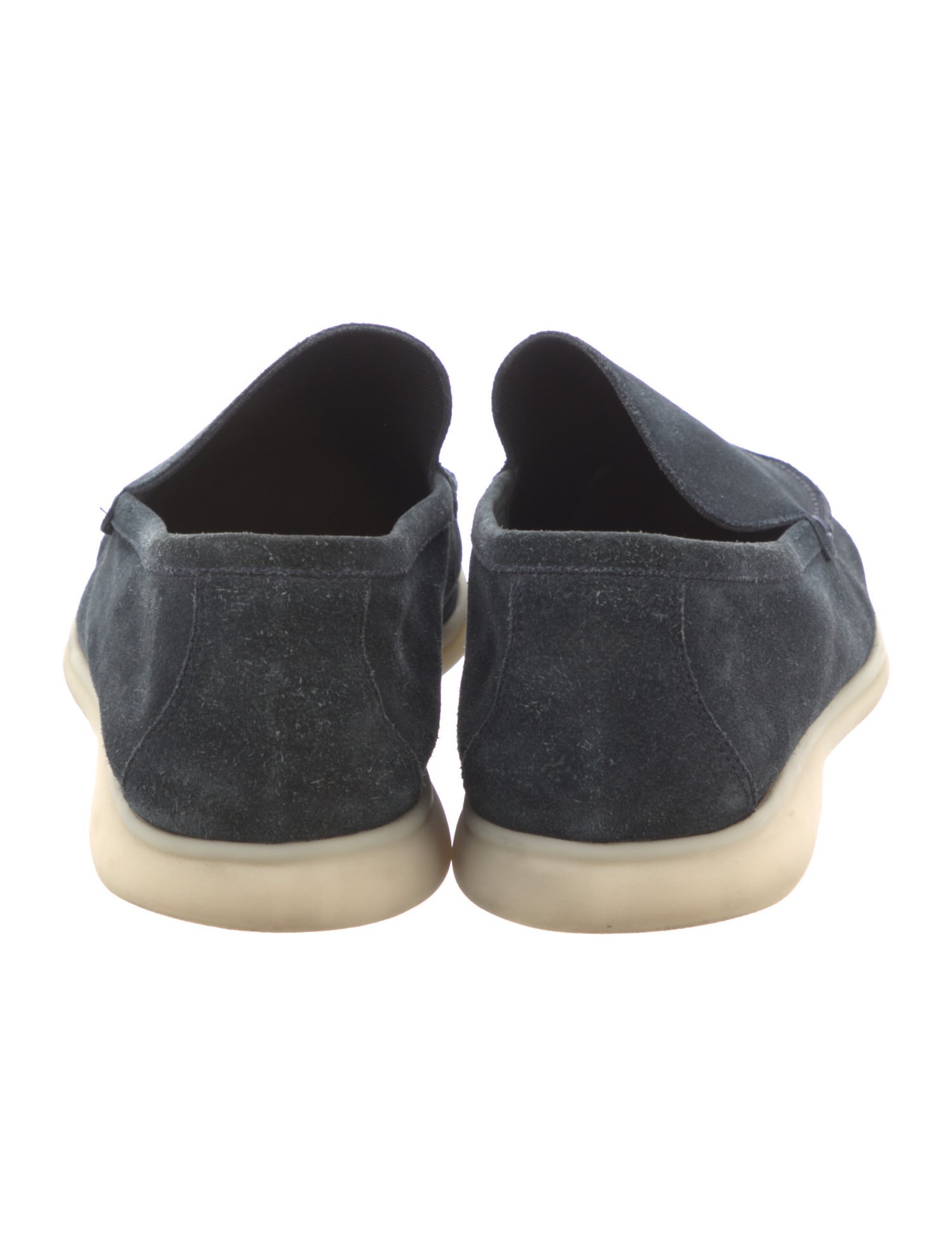 Loro Piana Summer Walk Suede Loafers - Black Loafers, Shoes