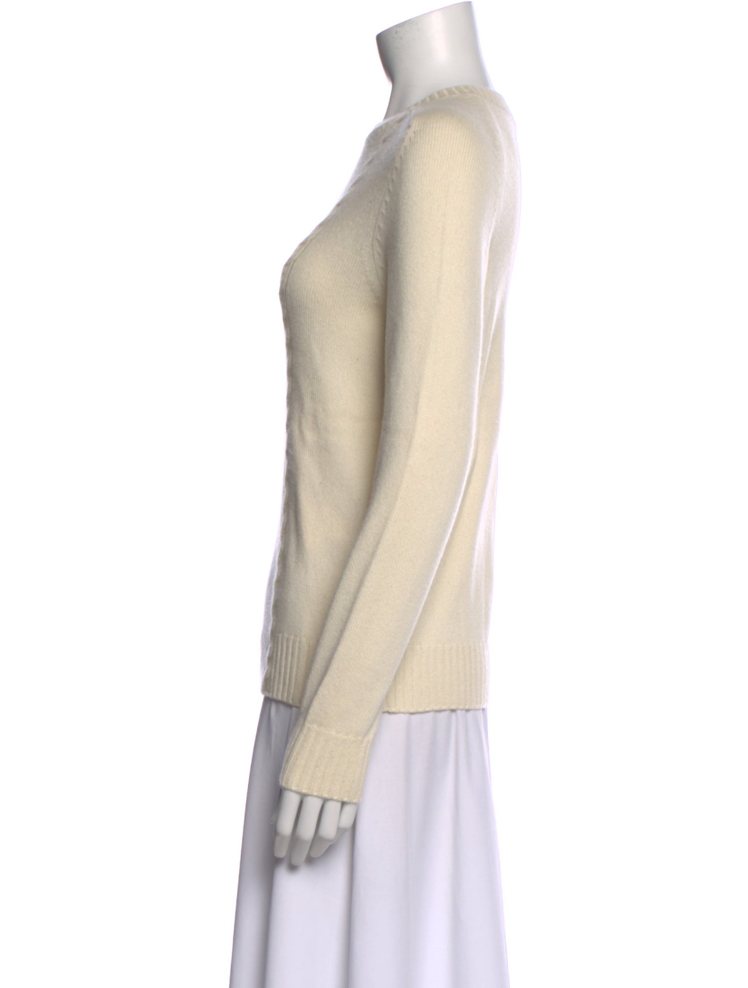 Loro Piana Baby Cashmere Crew Neck Sweater - Neutrals Knitwear