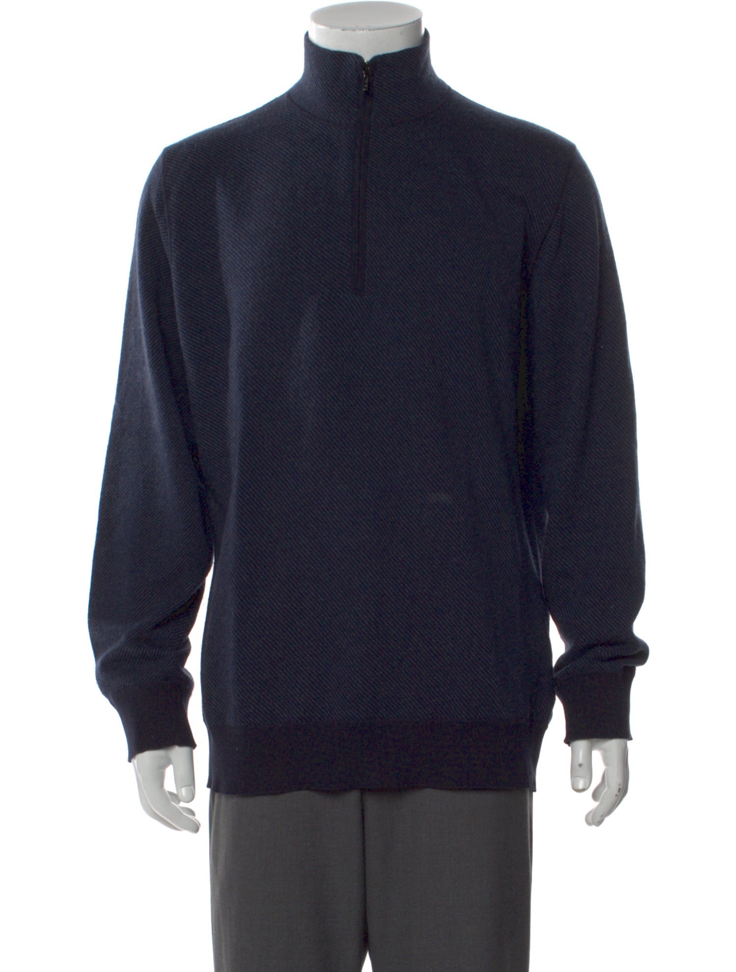 Loro Piana Roadster Pull Mock Neck Pullover