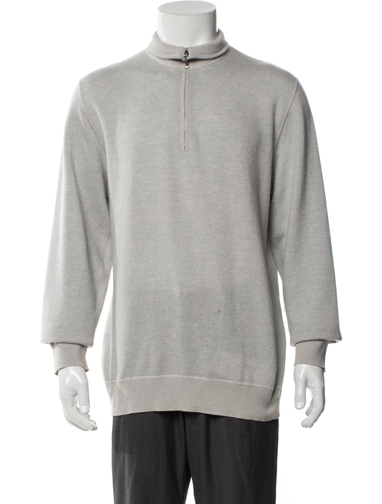 Loro Piana Roadster Pull Mock Neck Pullover