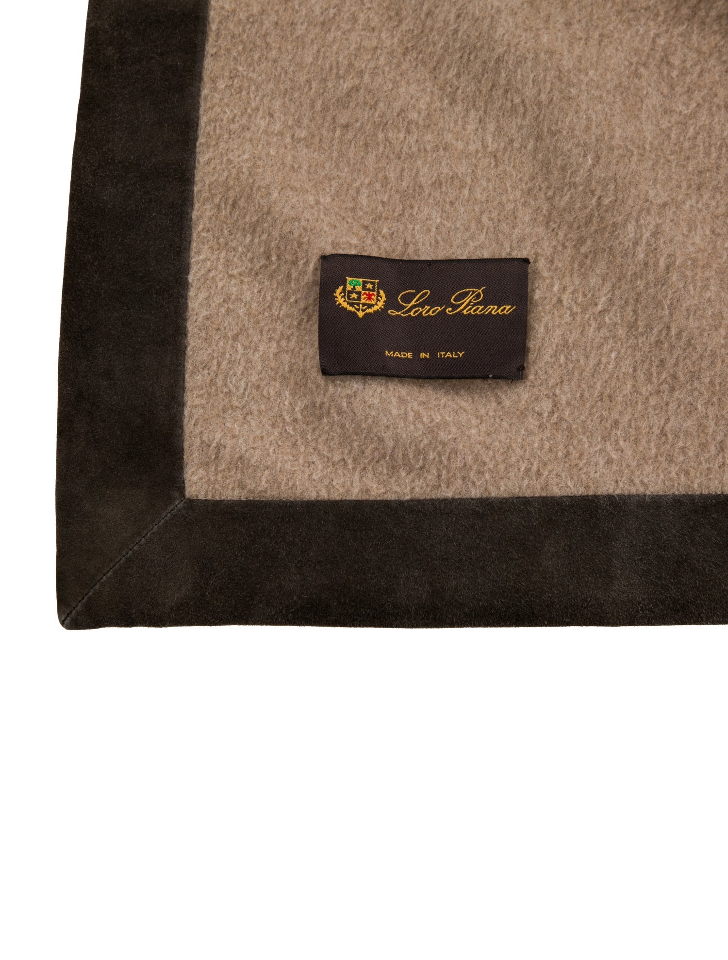 Loro Piana Cashmere & Suede Throw Blanket