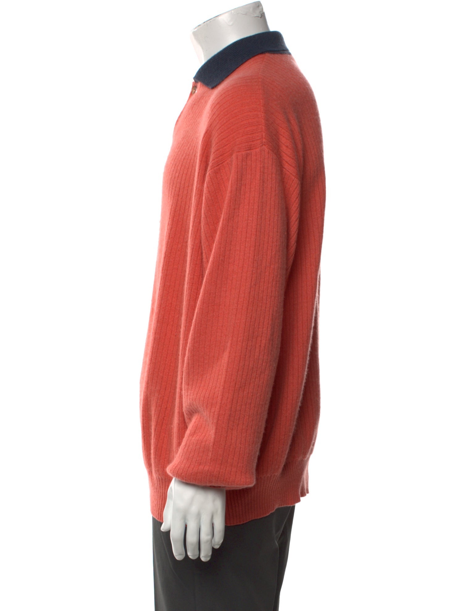 Loro Piana Cashmere Crew Neck Polo Sweater