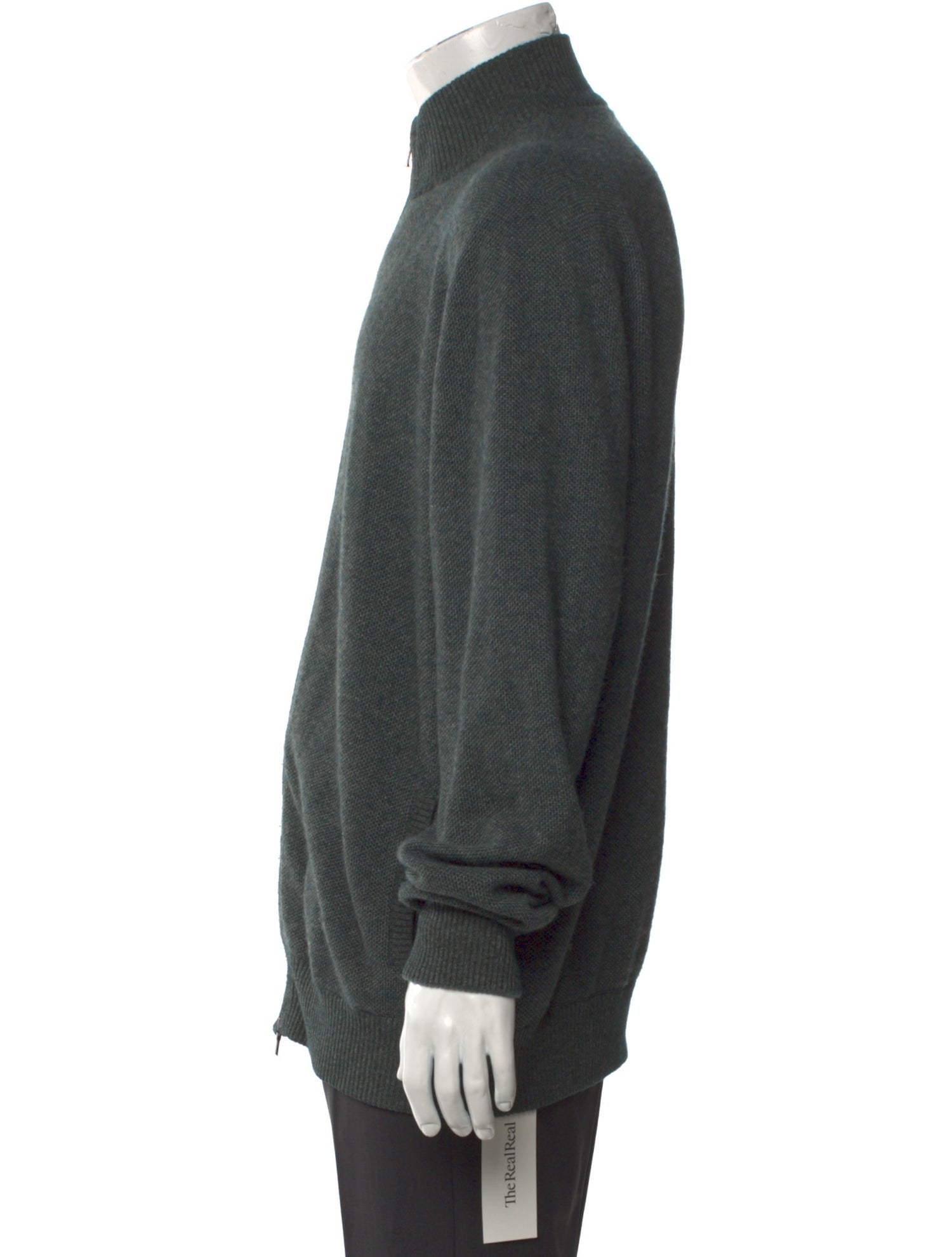 Loro Piana Cashmere Mock Neck Cardigan