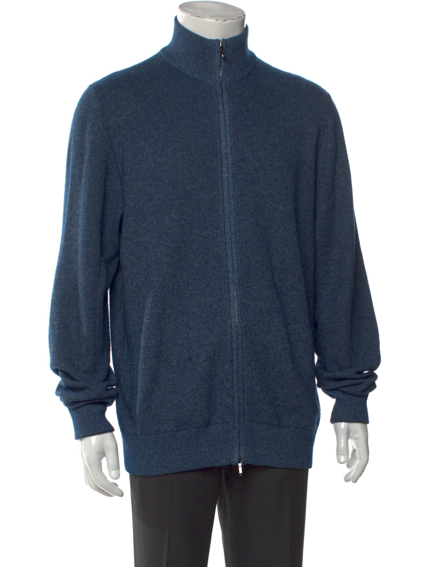 Loro Piana Cashmere Mock Neck Cardigan
