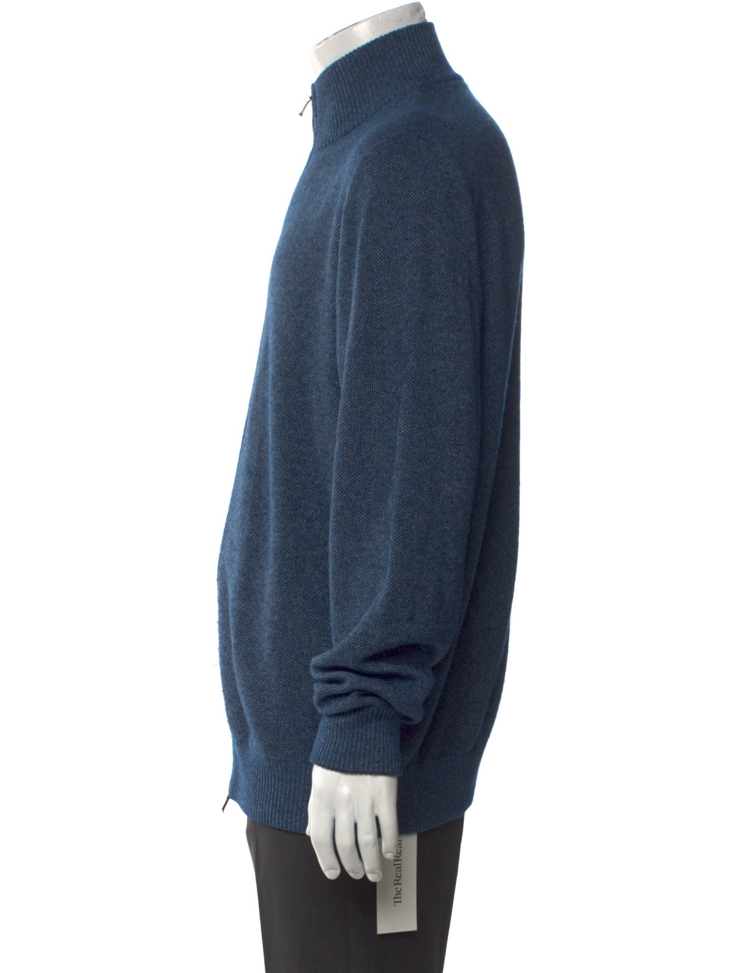 Loro Piana Cashmere Mock Neck Cardigan