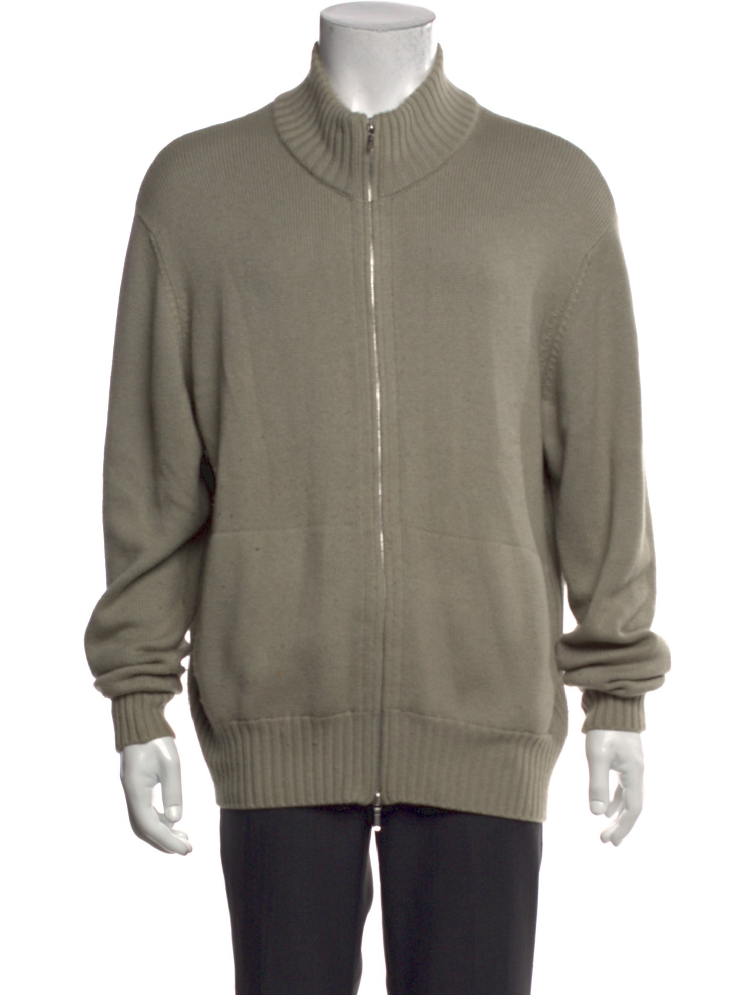 Loro Piana Cashmere Mock Neck Cardigan