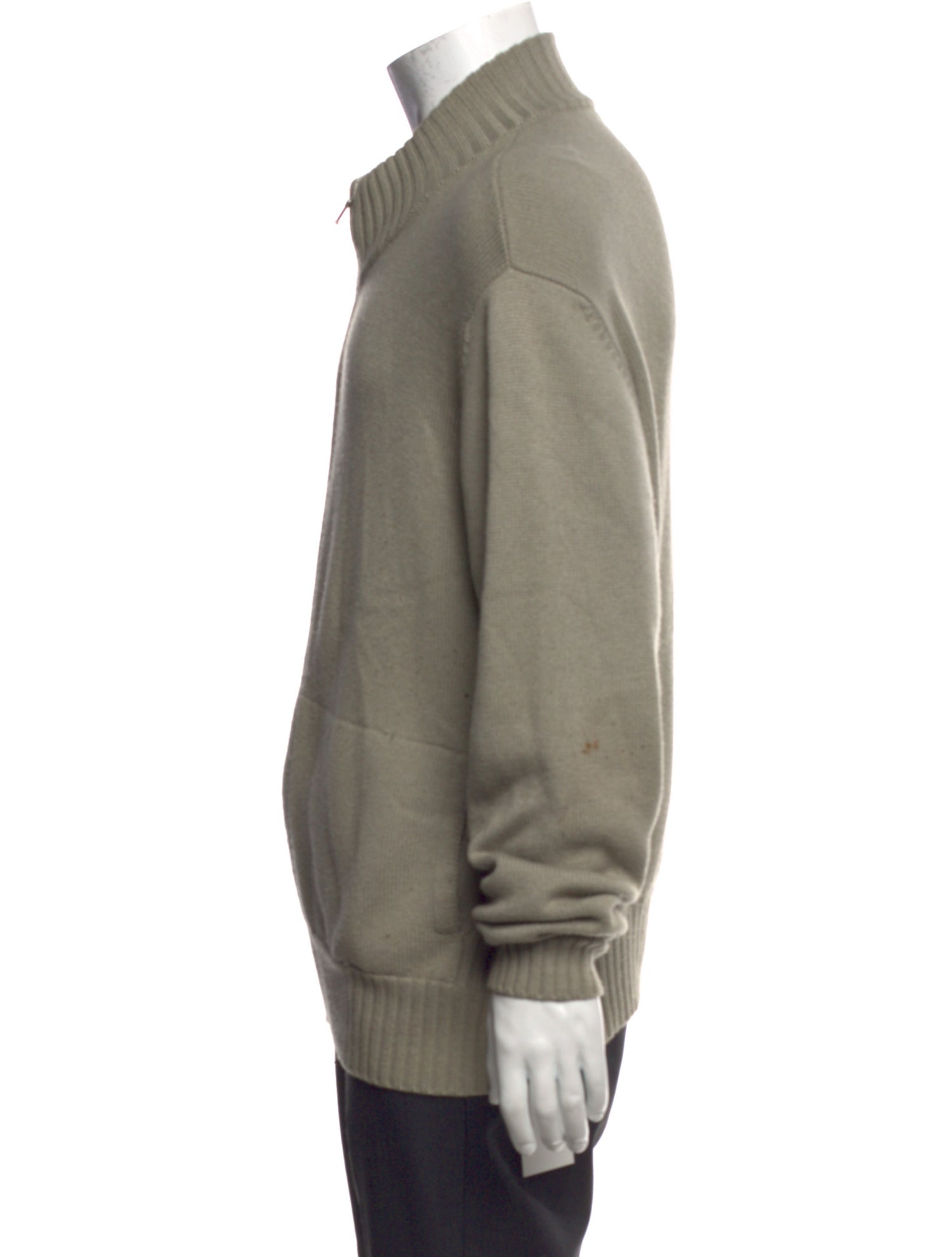 Loro Piana Cashmere Mock Neck Cardigan